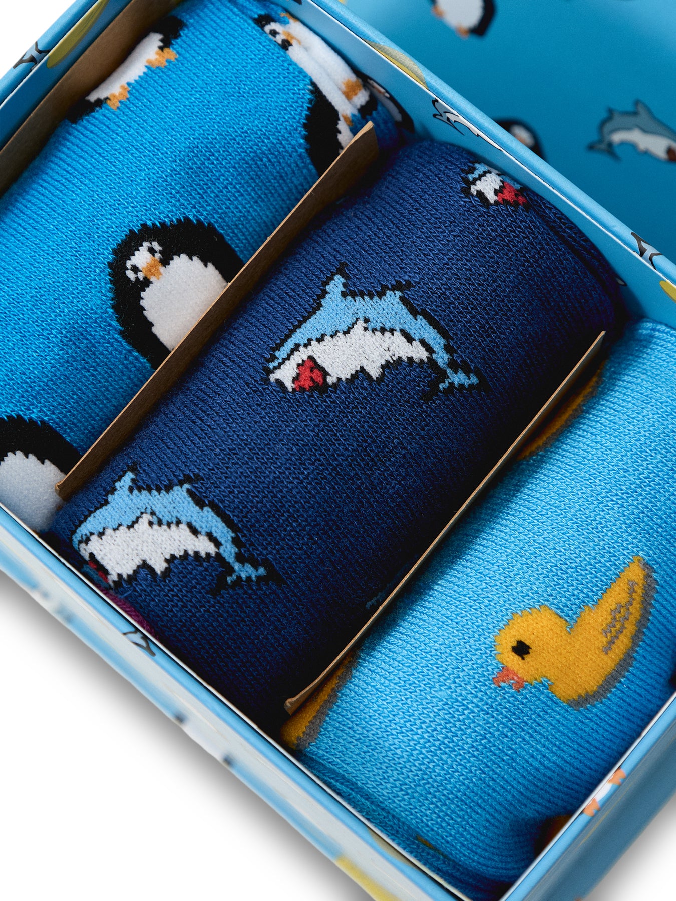 Orange and Blue Gift Box - 3 Pairs