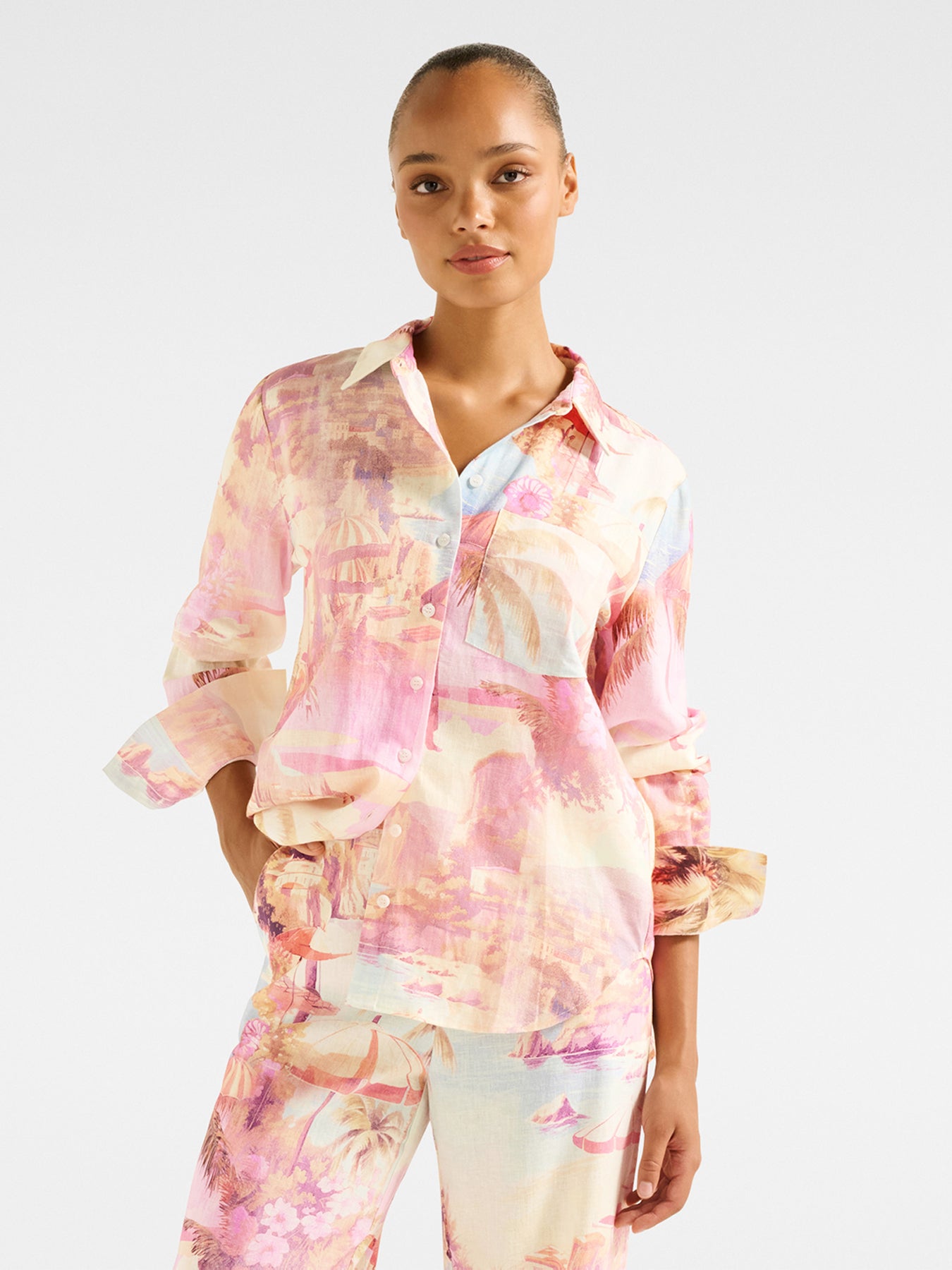 Lydia Oversized Linen Shirt