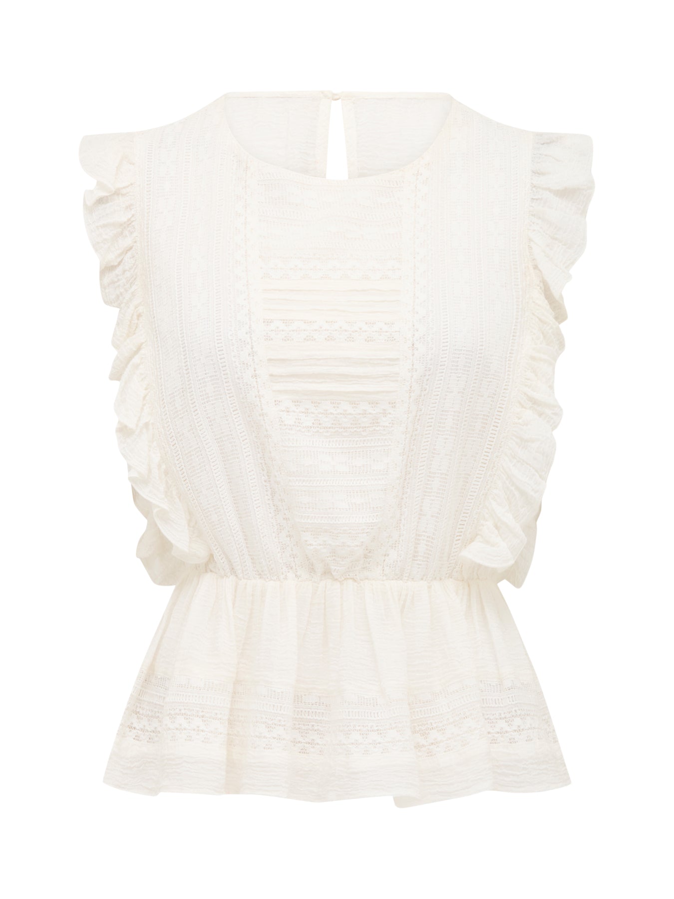 Rose Ruffle Sleeves Top