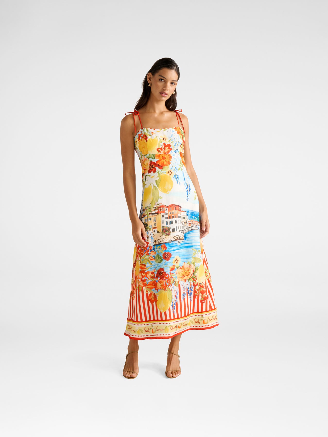 Sicilia Printed Midi Dress