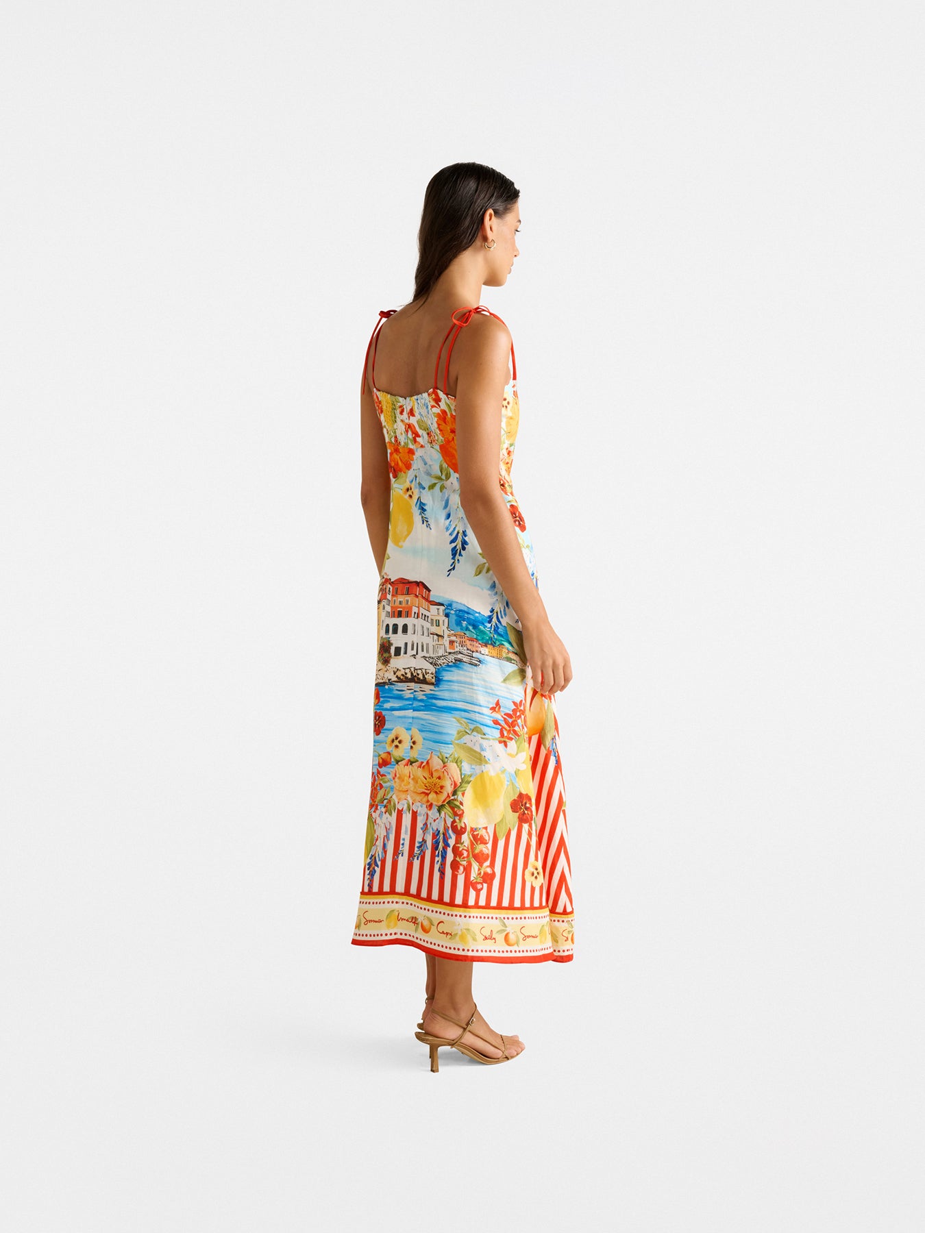 Sicilia Printed Midi Dress