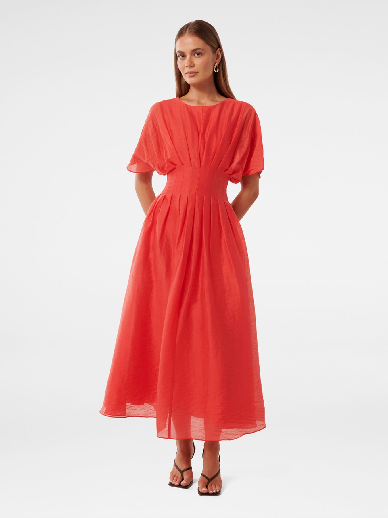 Eve Seam Detail Midi Dress