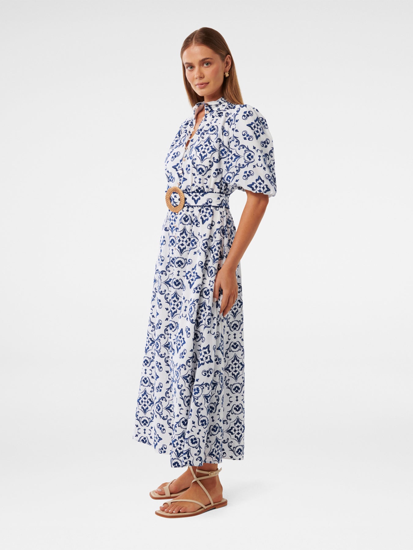 Rhiannon Embroidered Midi Dress