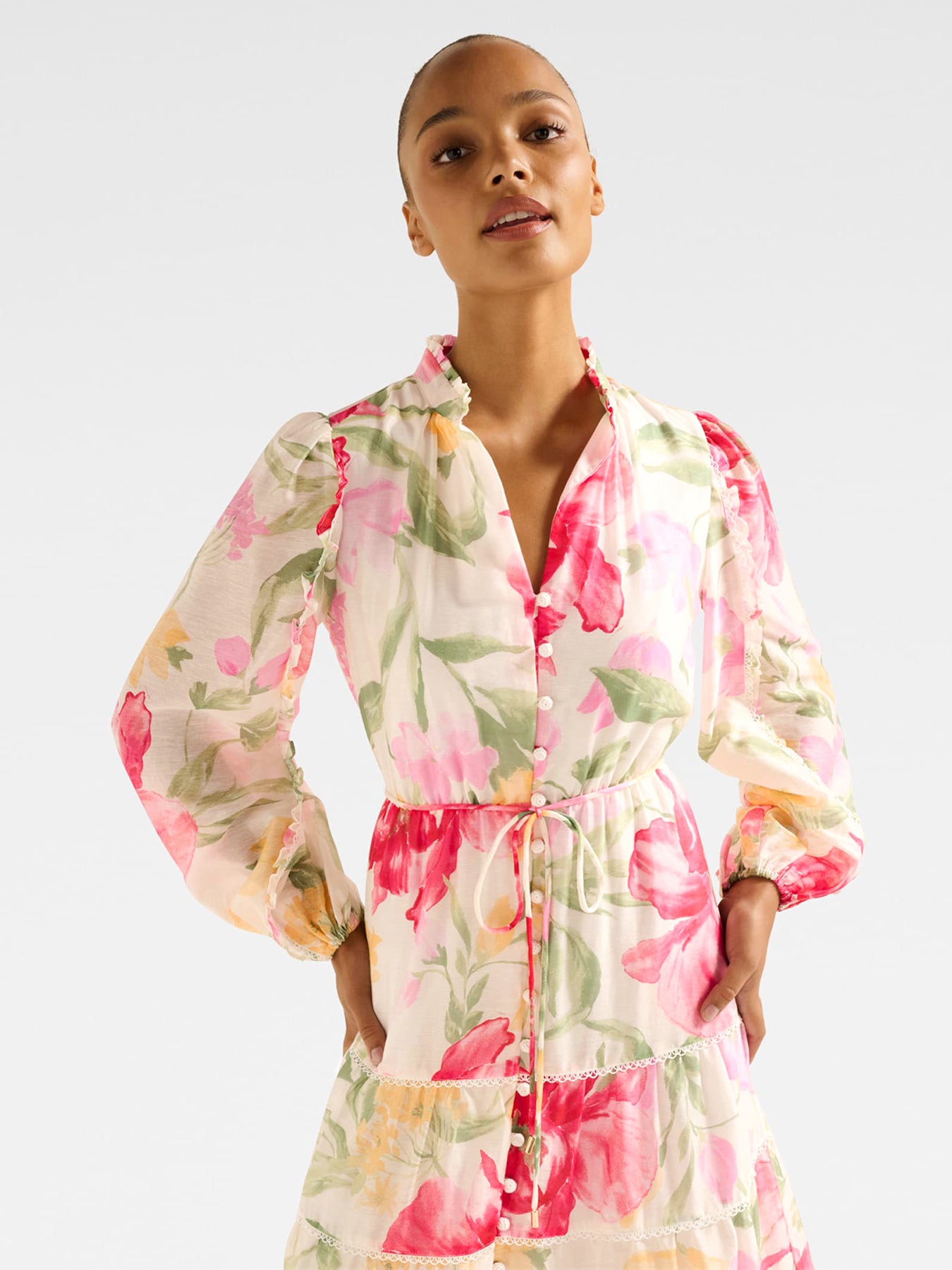 Jessie Button Down Midi Dress