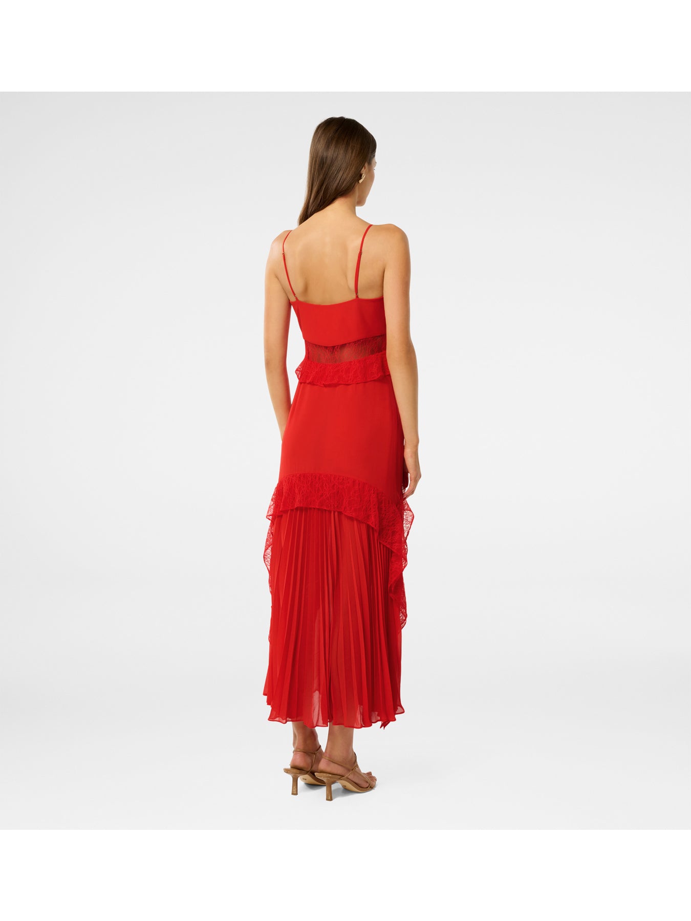 Riu ♡ Frill bolero pleats dress Floral Frill Detail Ruffle Maxi Dress | boohoo