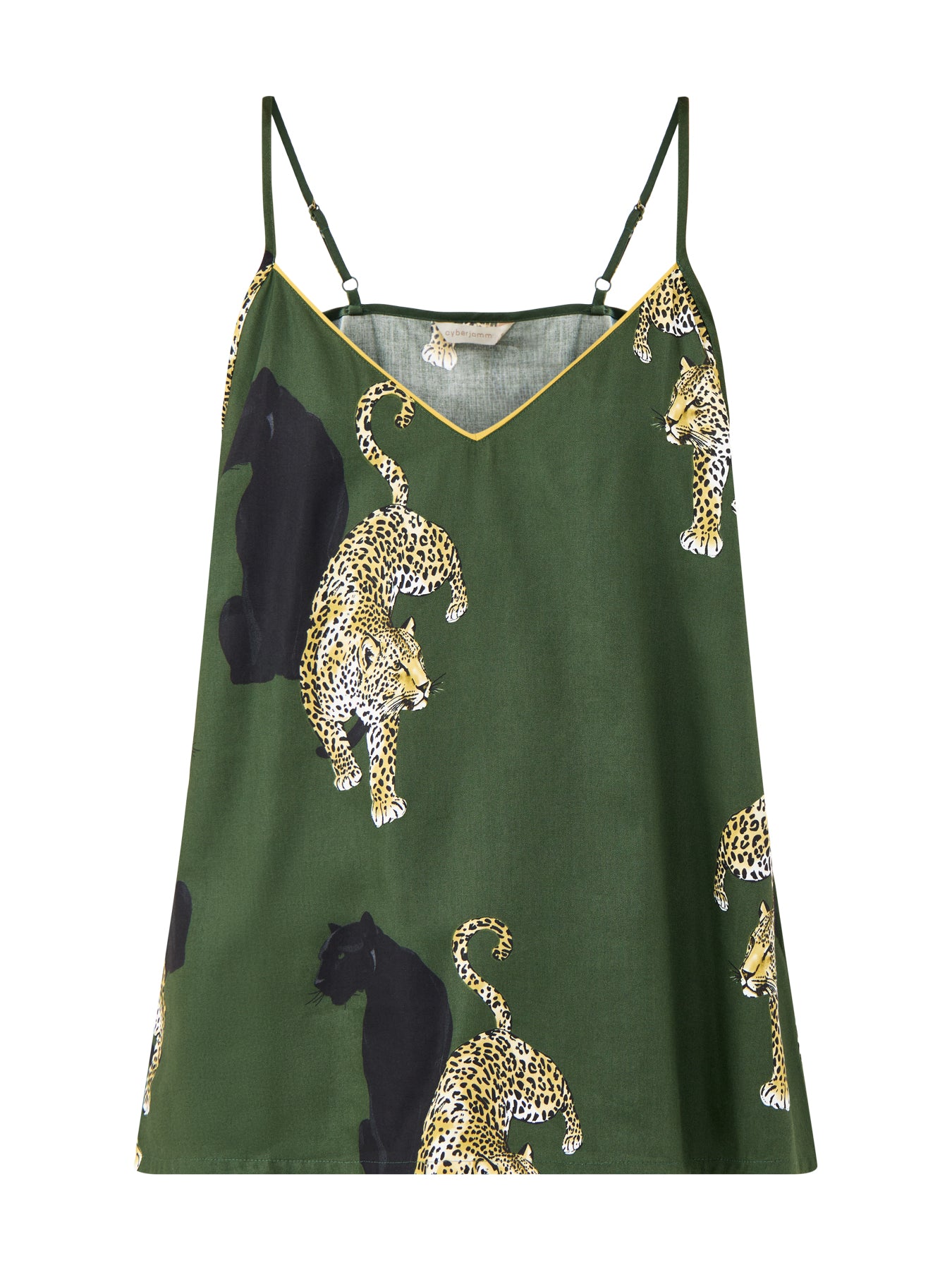 Leopard Print Cami Olive Green