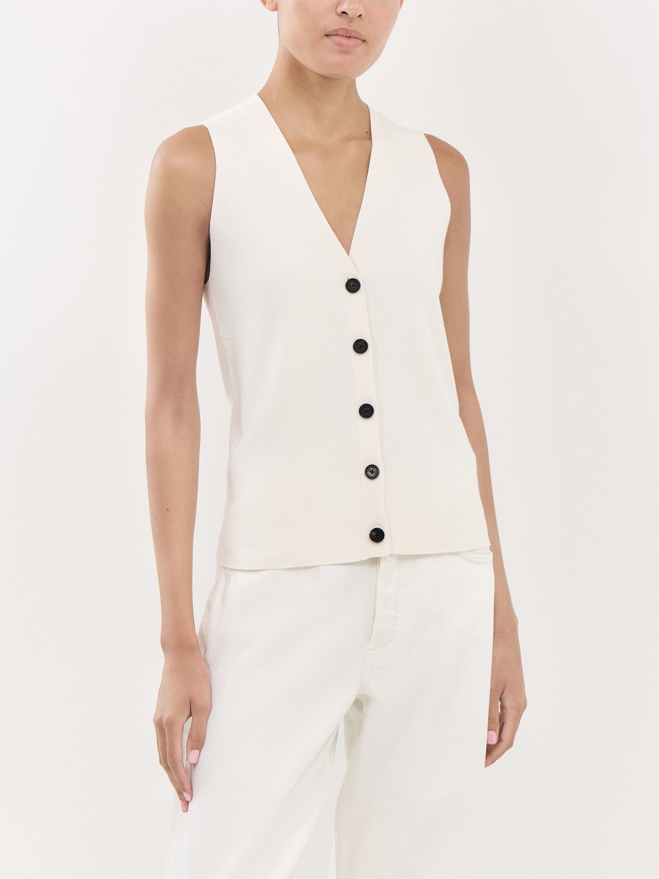 Lawrence Vest  Ivory
