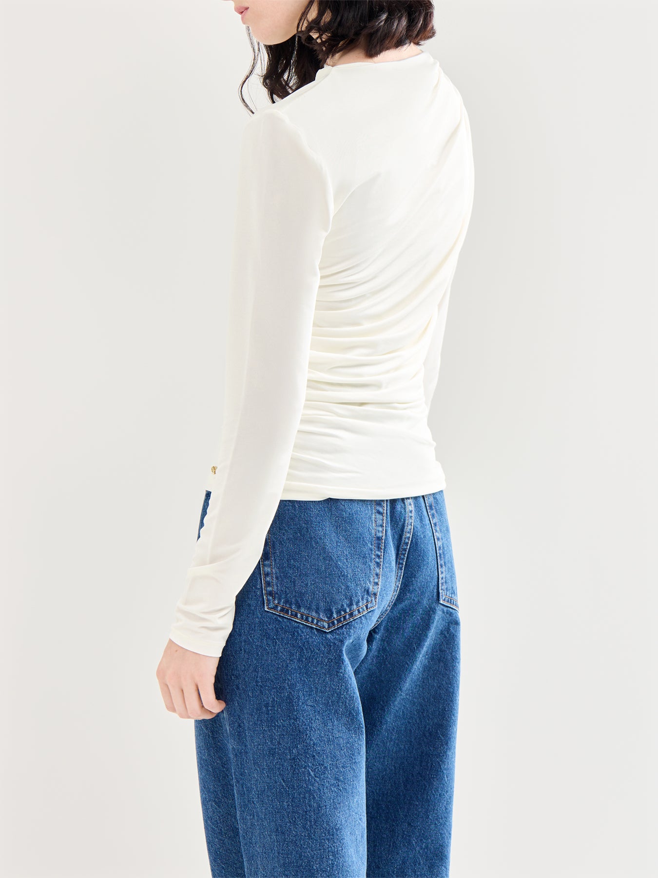 Bray Long Sleeves Top  Ivory