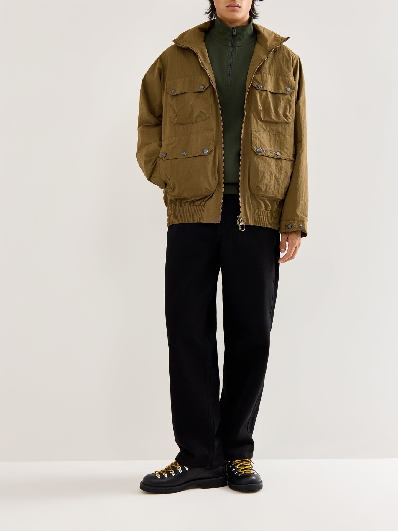 Ilford Interlock 1/4 Zip Sweatshirt Sage