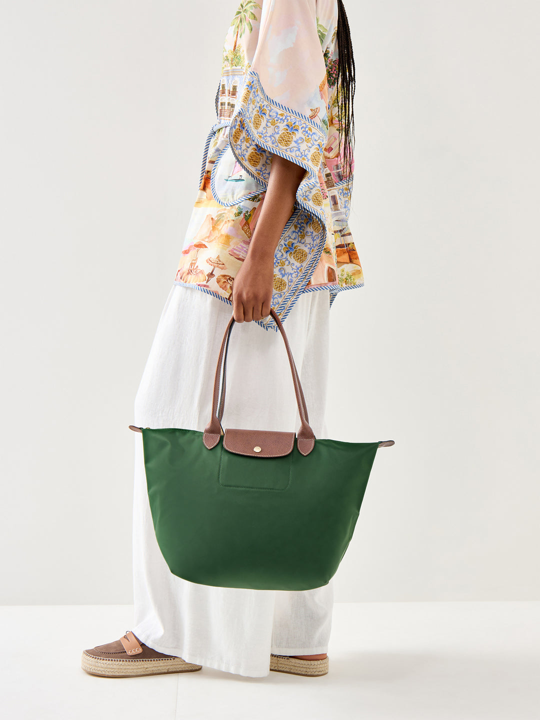 Longchamp Le Pliage Original L Tote Bag British Green