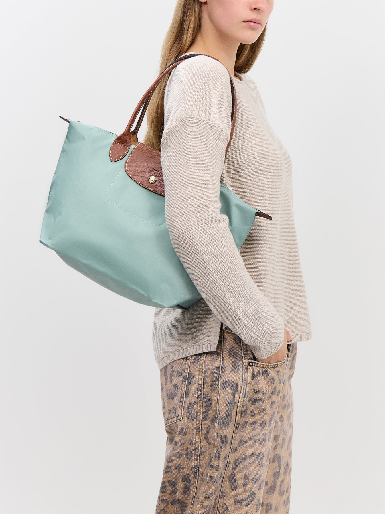 Le Pliage Original Tote Medium Bag Celadon