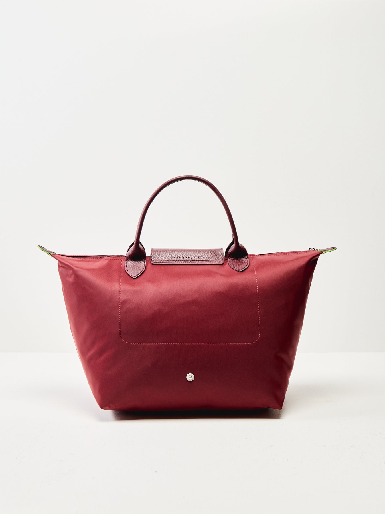 Le Pliage Green Medium Handbag Red
