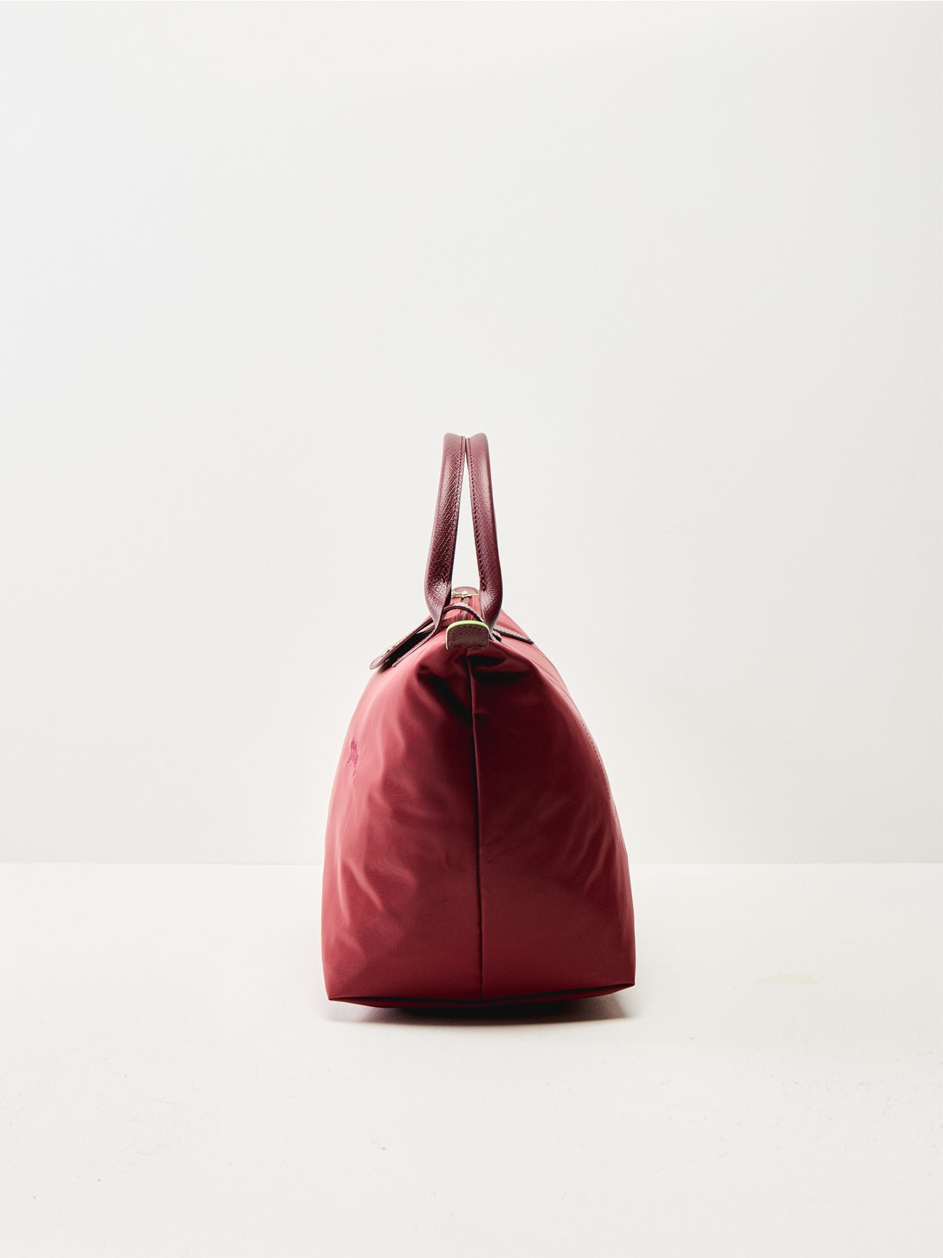 Le Pliage Green Medium Handbag Red