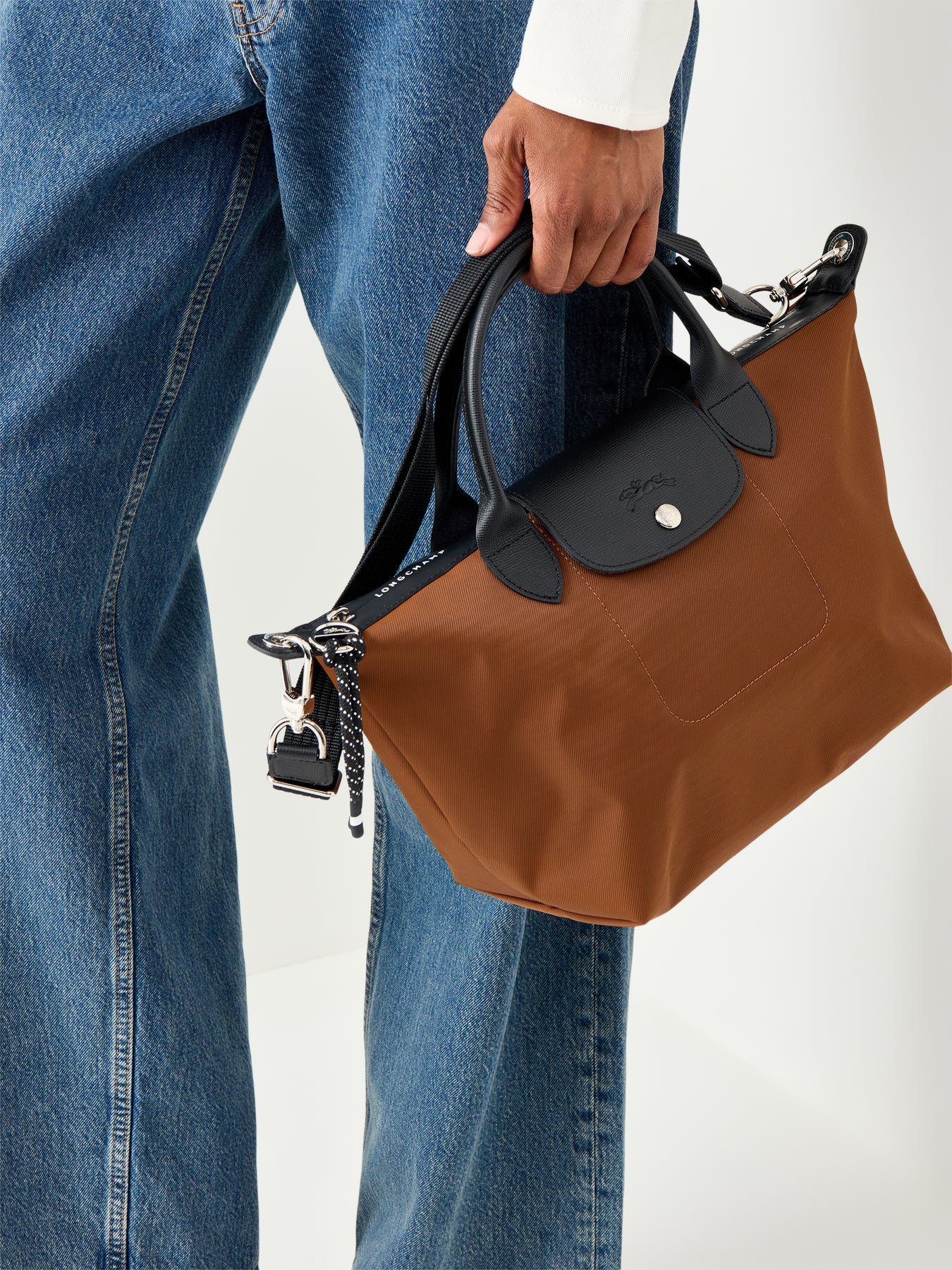 Le Pliage Energy Small Handbag Chocolate Recycle Chocolate