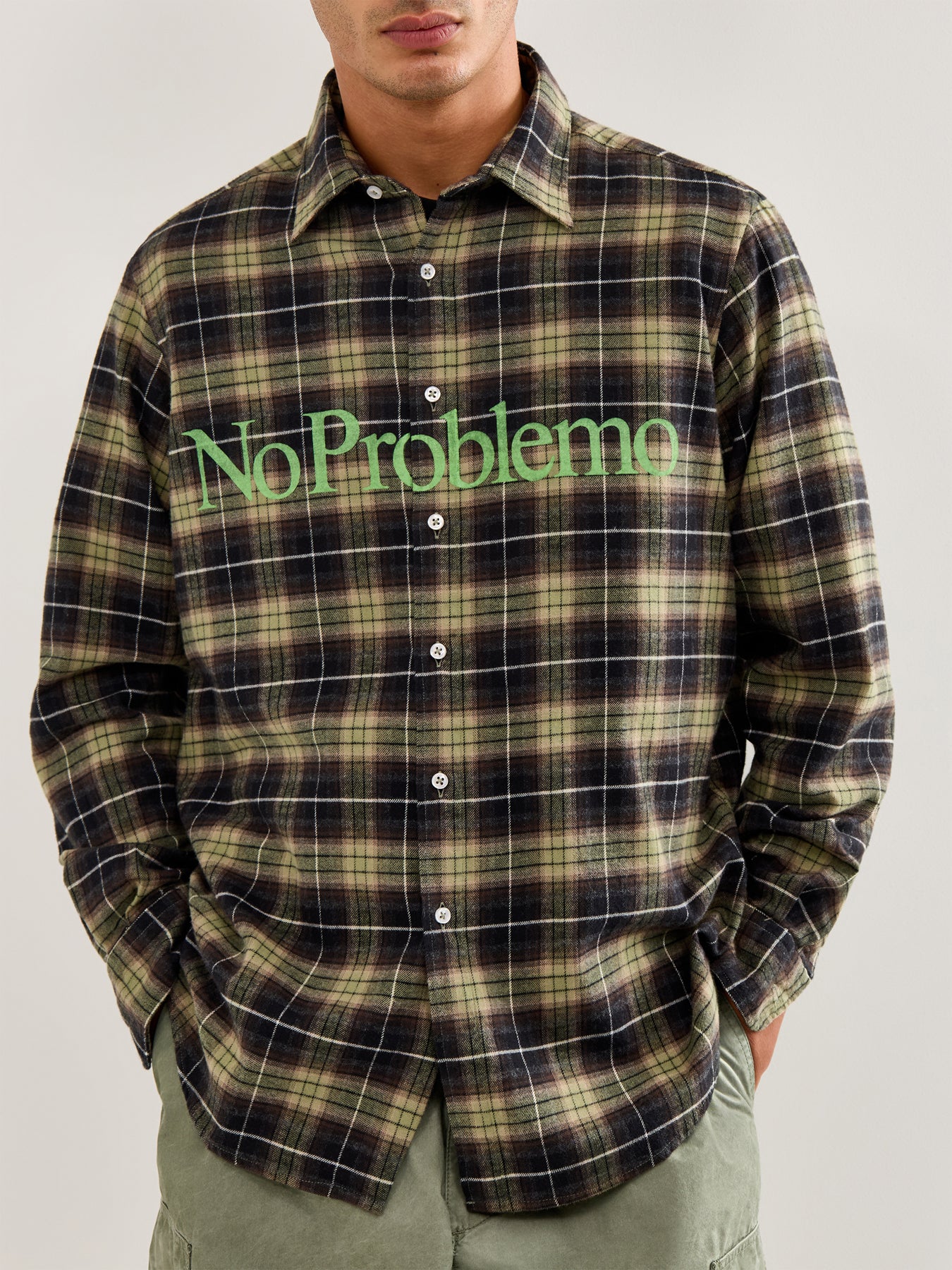 Plaid Shirt Green