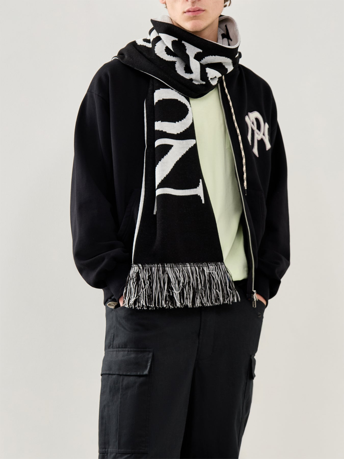 Logo Scarf Black