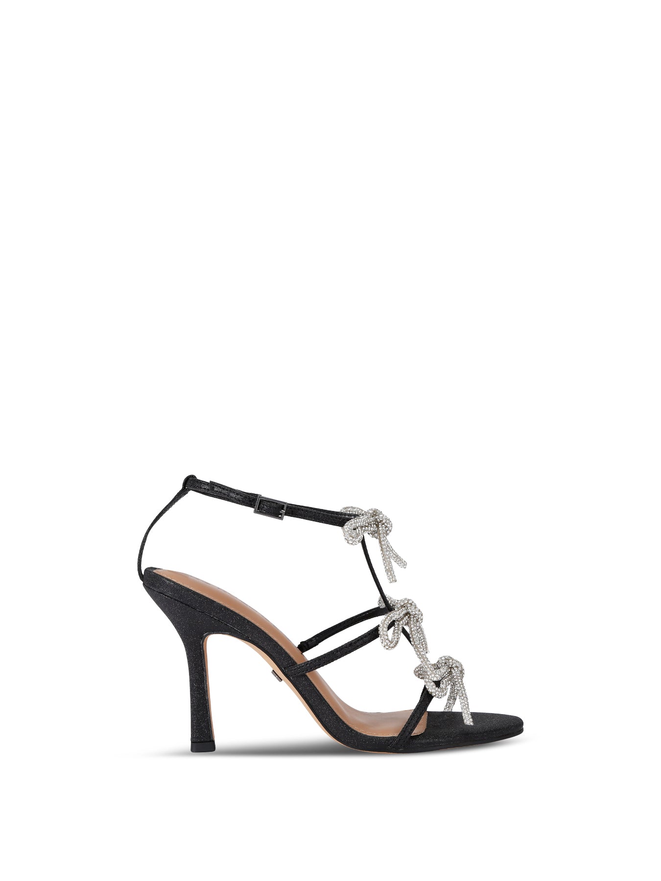 Scarlet Strappy Black Combination Heels