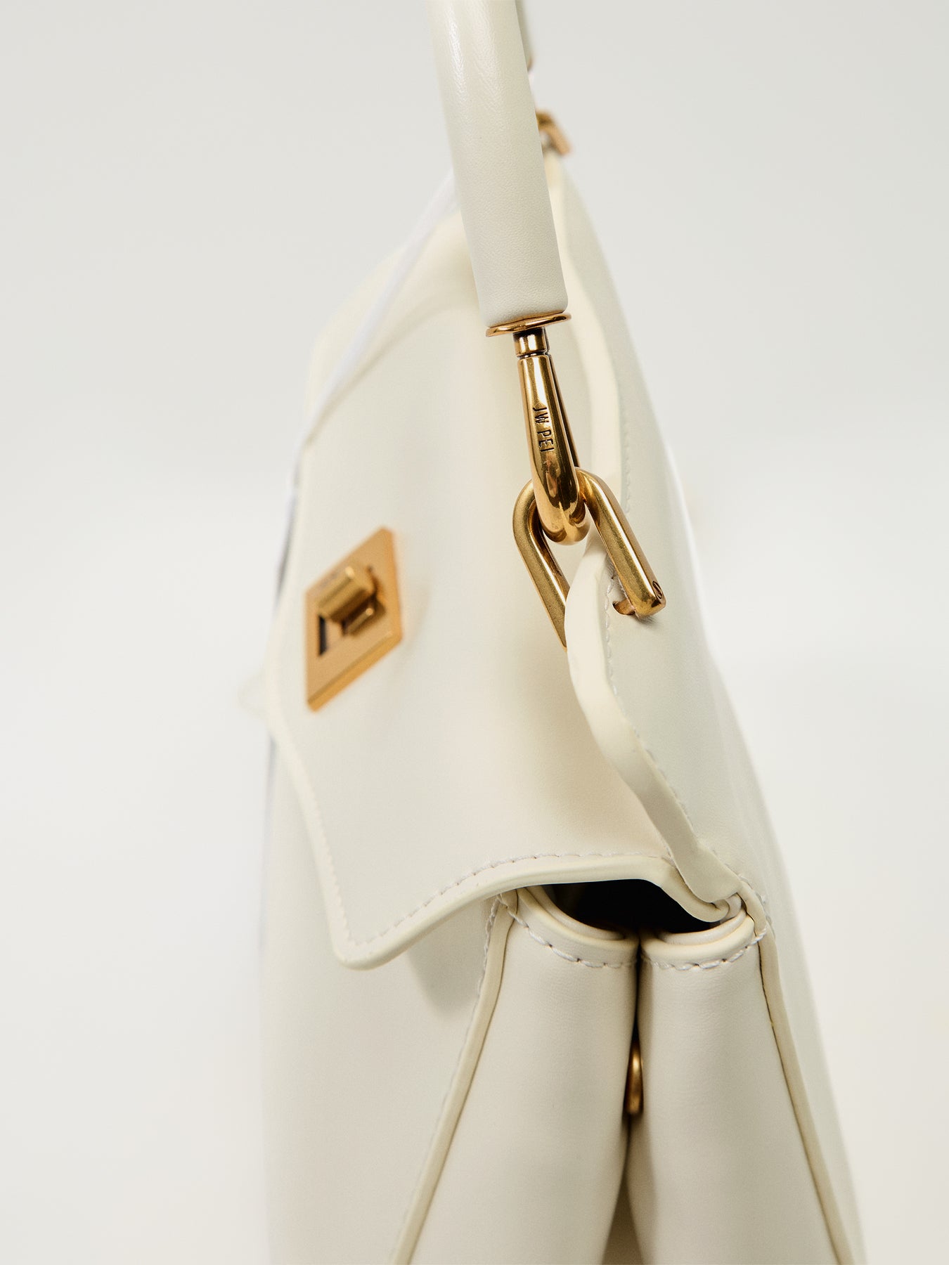 Lucia Classic Top Handbag White