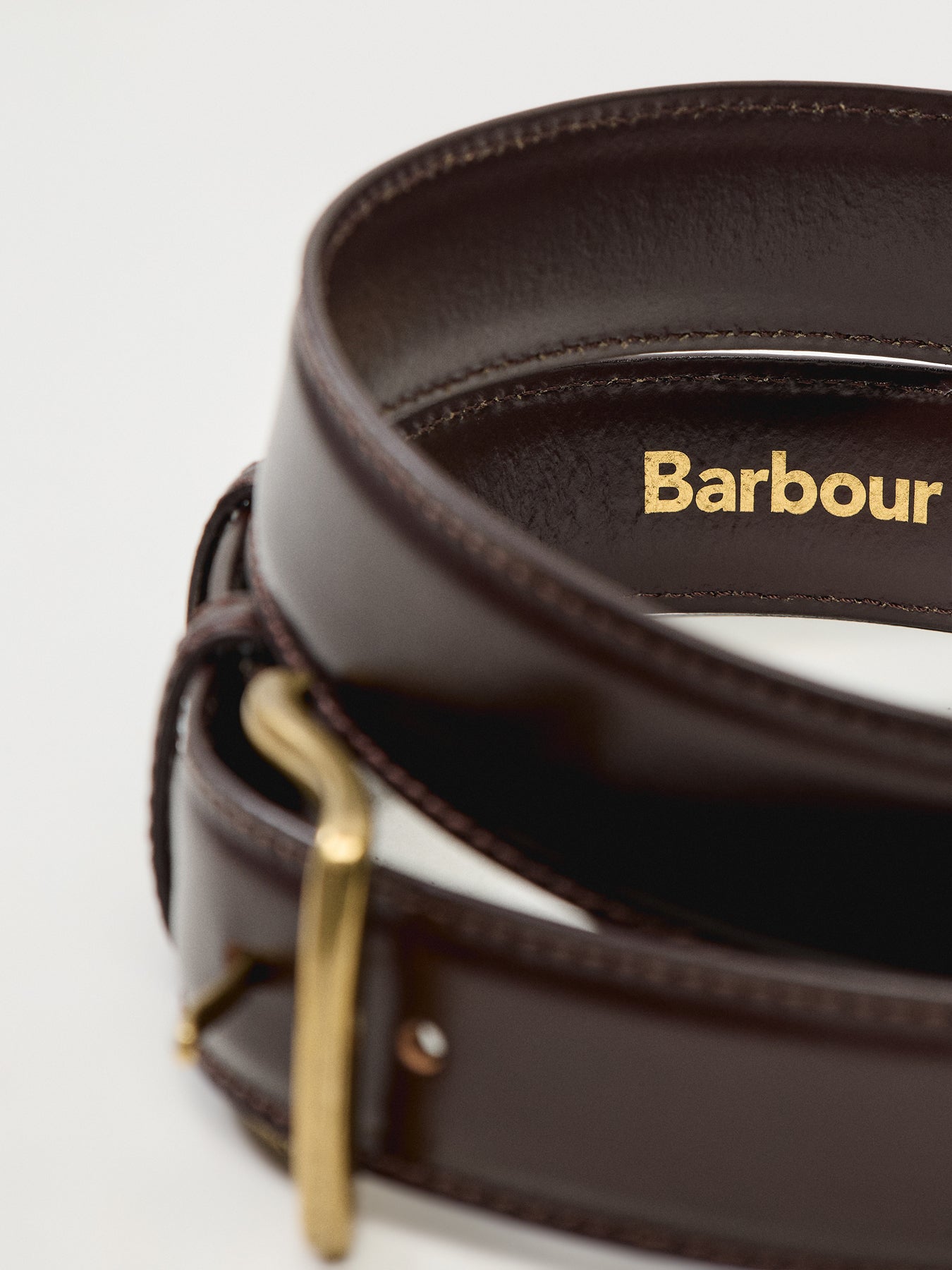 Barbour Clyde Leather Belt Brown