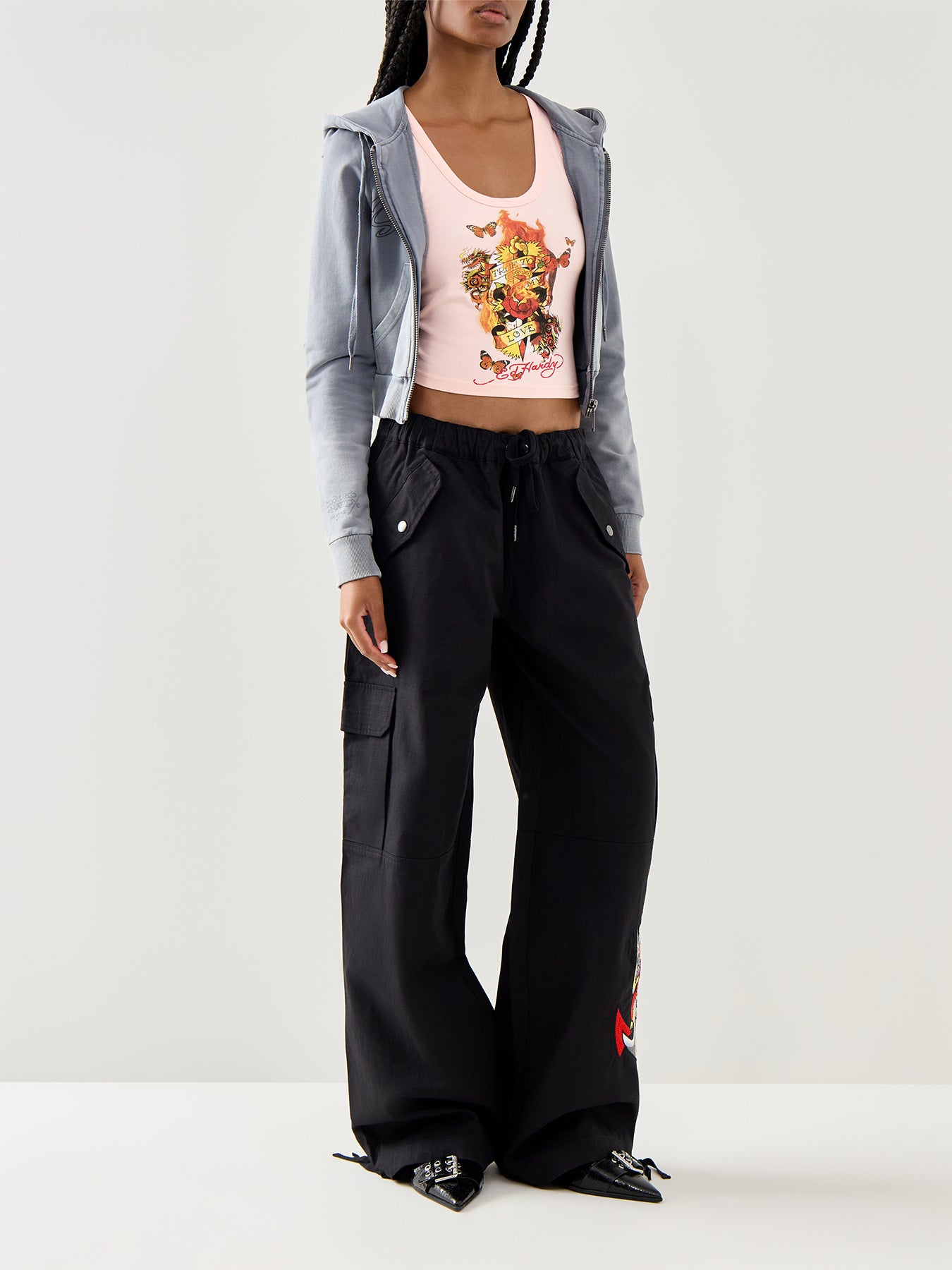 Womens True To My Love Cropped Vest Top