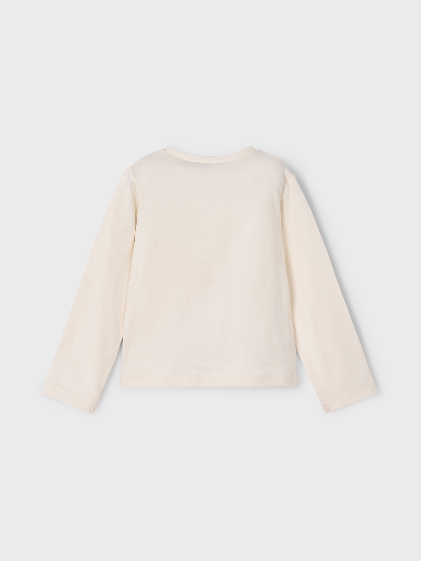 Long Sleeve Flower T-Shirt Cream