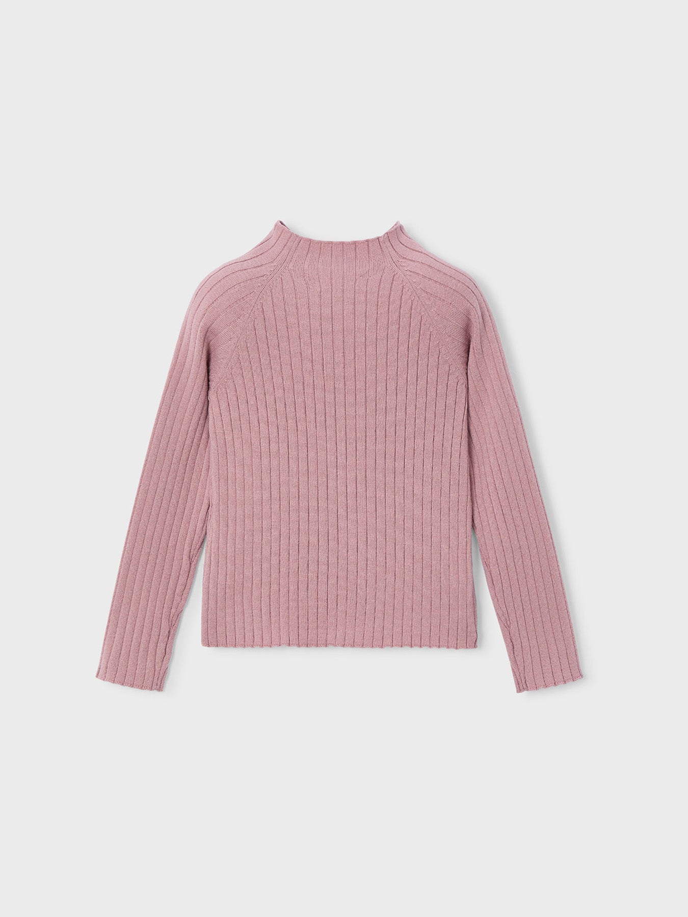 Ribbed Turtleneck Top Makeup