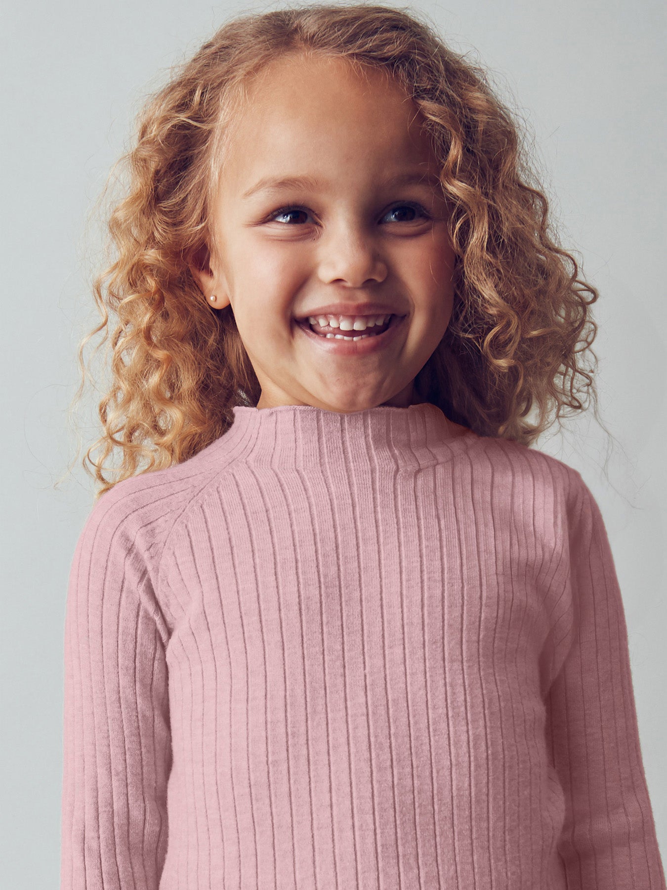 Ribbed Turtleneck Top Makeup