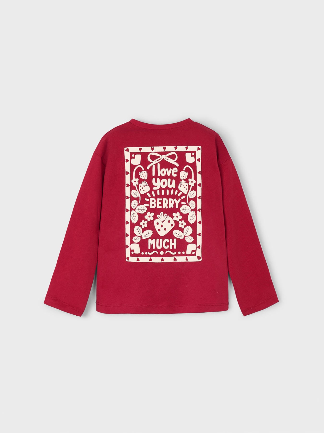 Strawberry Long Sleeves T Shirt Red