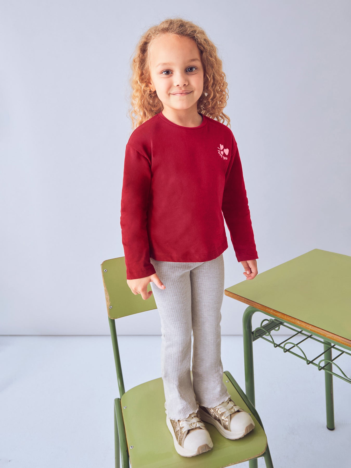 Strawberry Long Sleeves T Shirt Red
