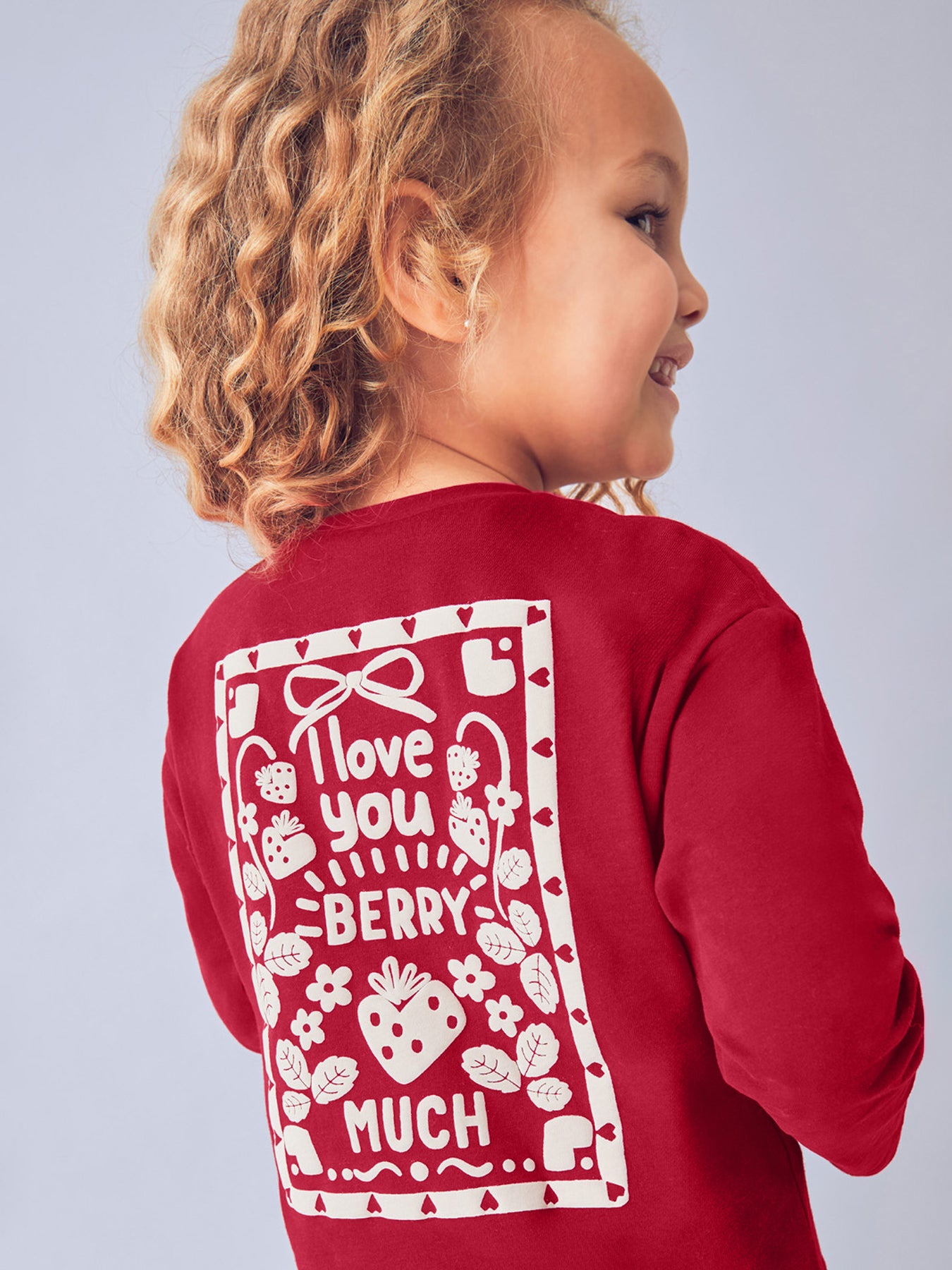 Strawberry Long Sleeves T Shirt Red