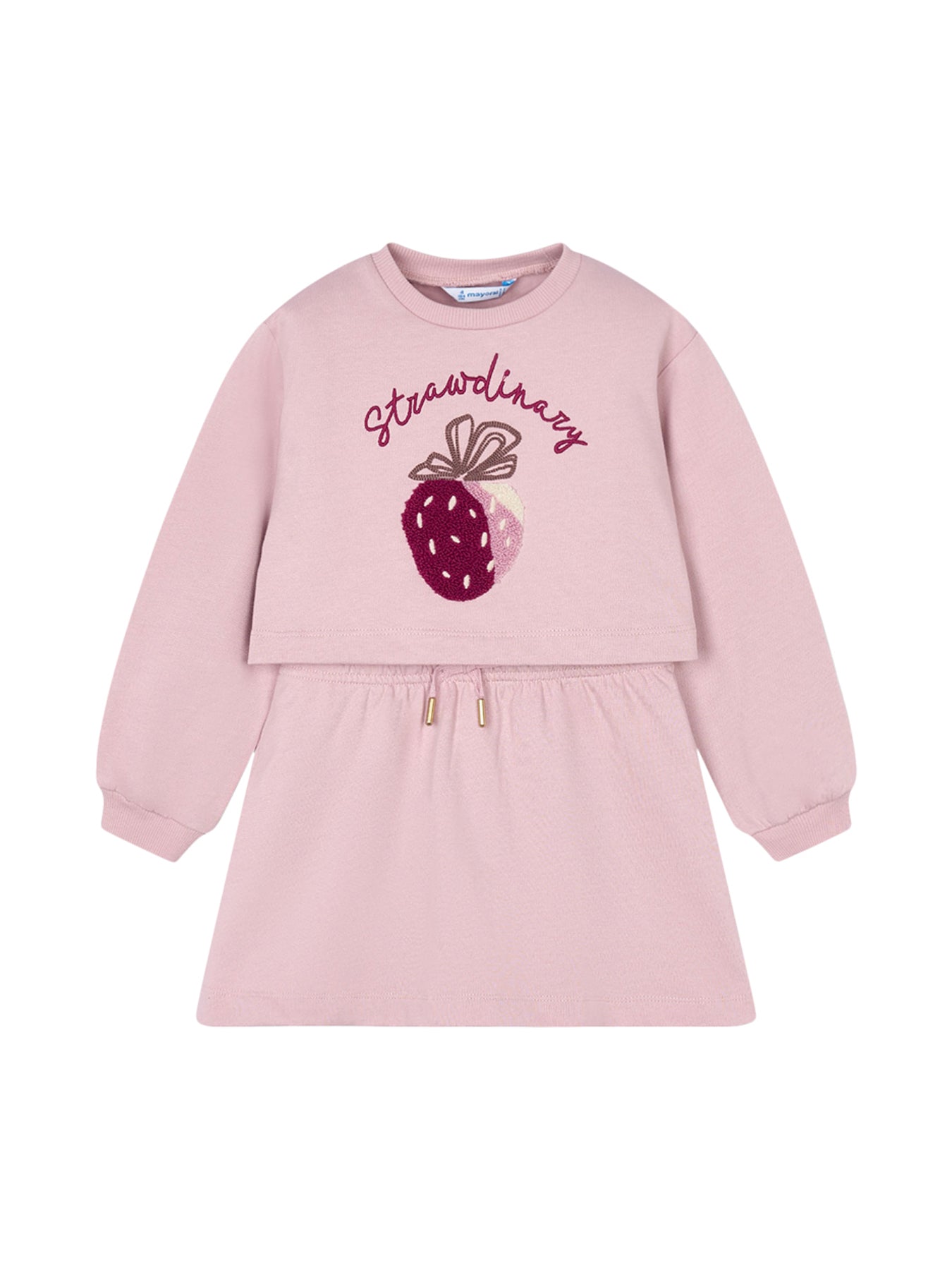 2-Piece Strawberry Fleece Dress