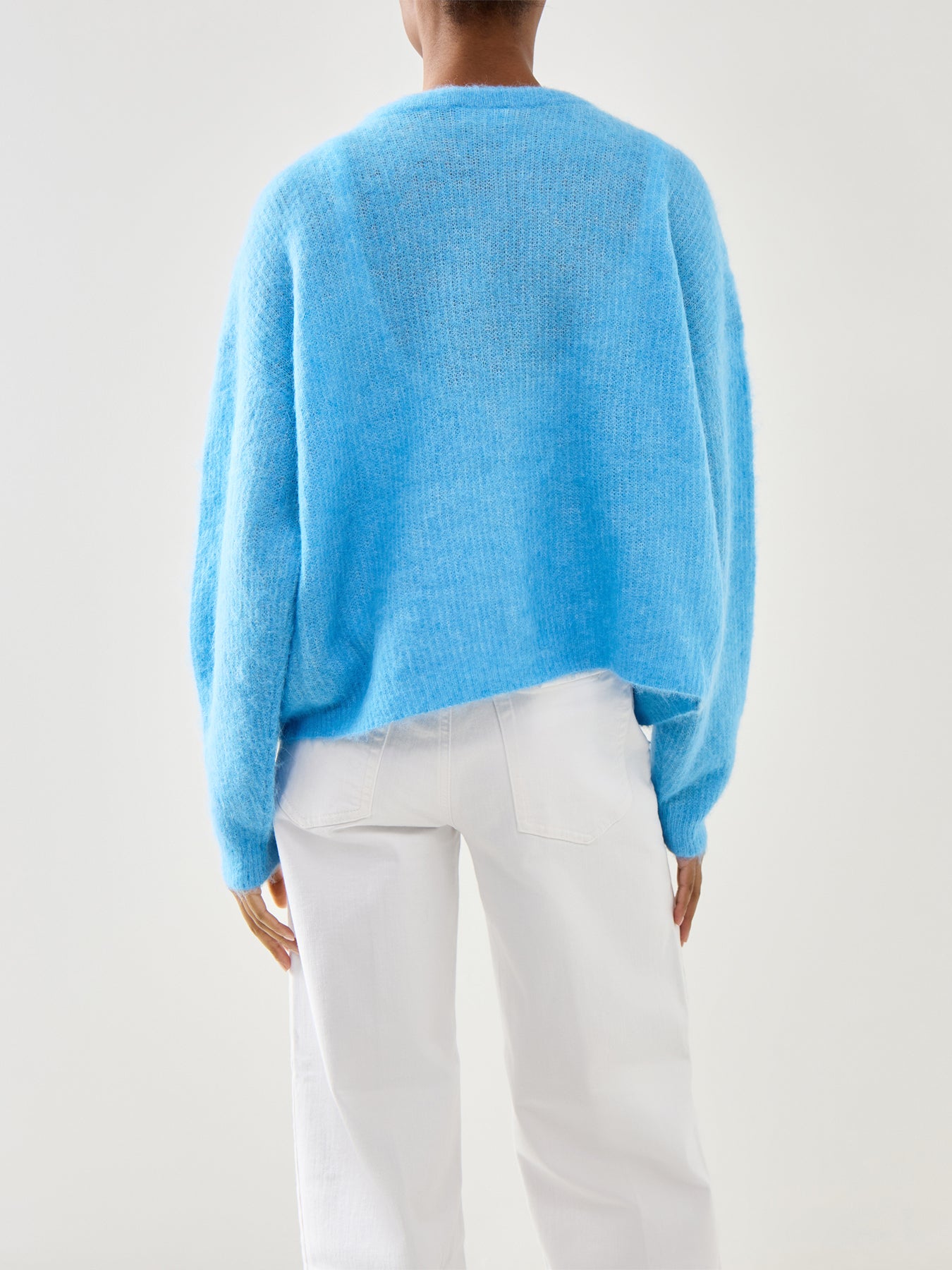 Nenybay Long Sleeves Cardigan Fleuve Blue