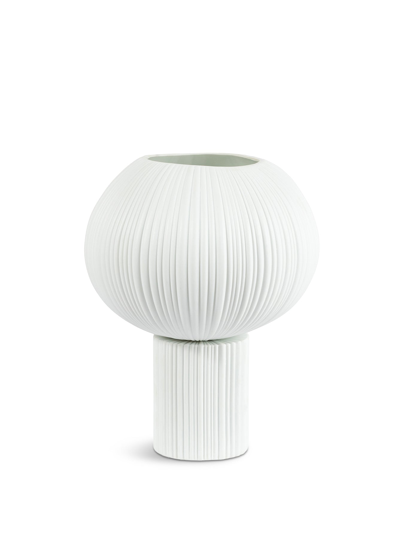 Sea Urchin Porcelain Table Lamp White