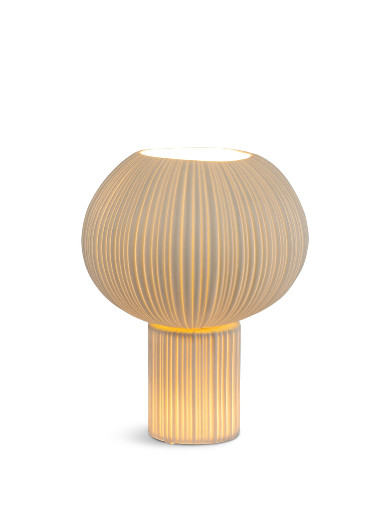 Sea Urchin Porcelain Table Lamp White