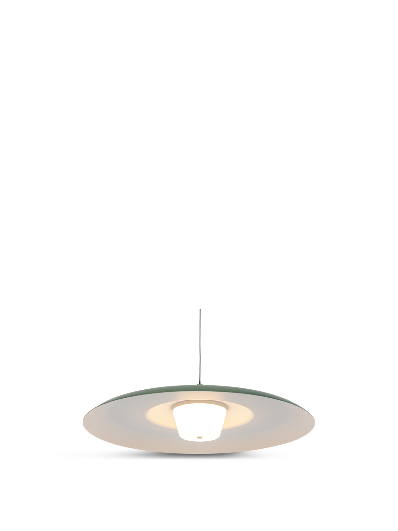 Diner LED Metal Pendant Large Sage