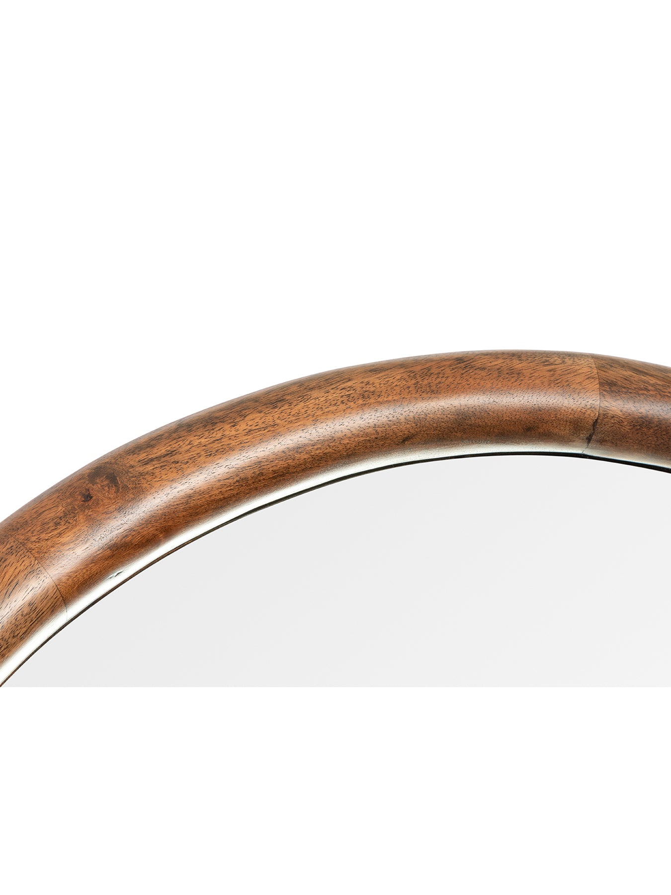 Genoa Arch Floor Mirror Walnut Finish 190 x 90cm