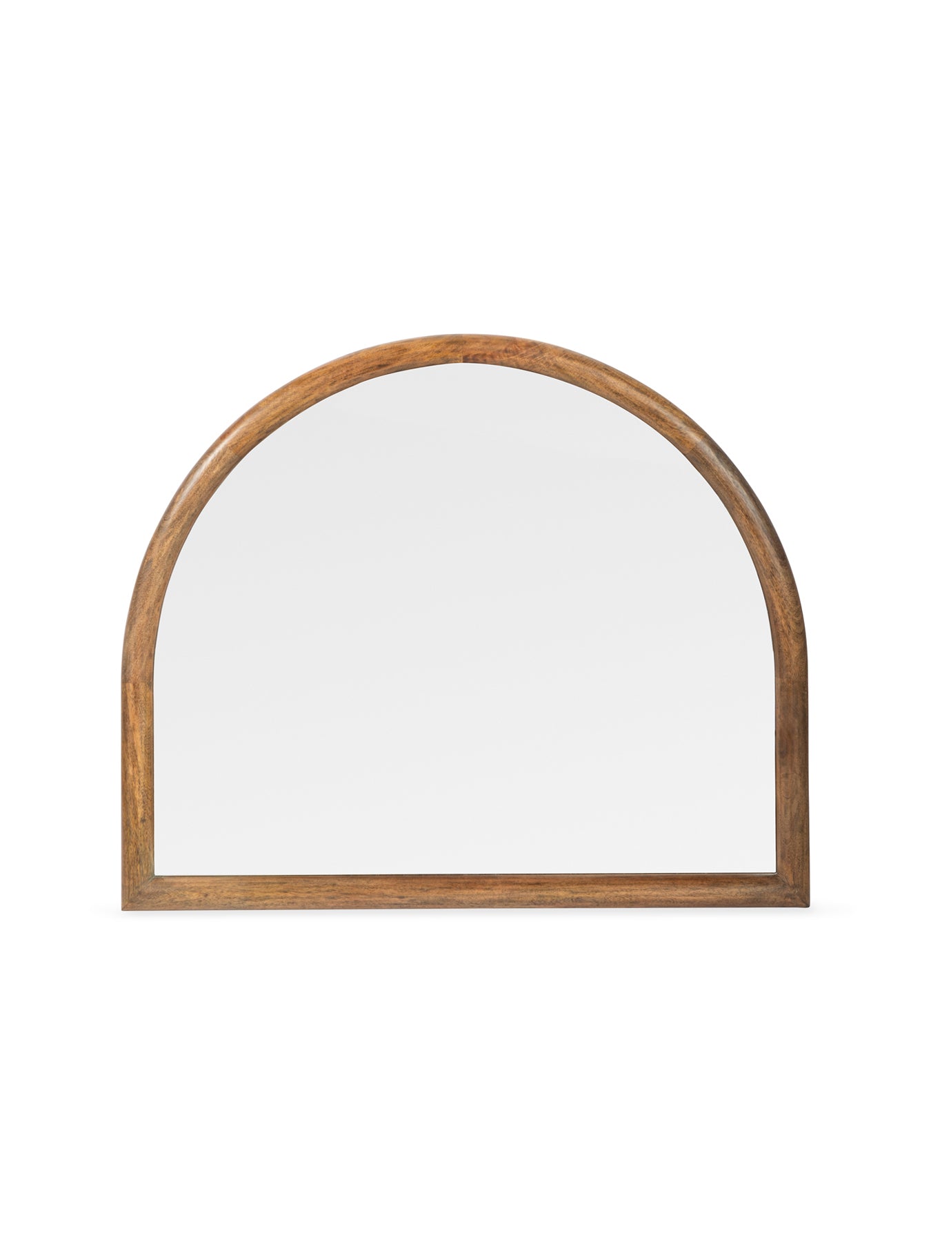 Genoa Over Mantle Mirror Walnut Finish 120 x 100cm