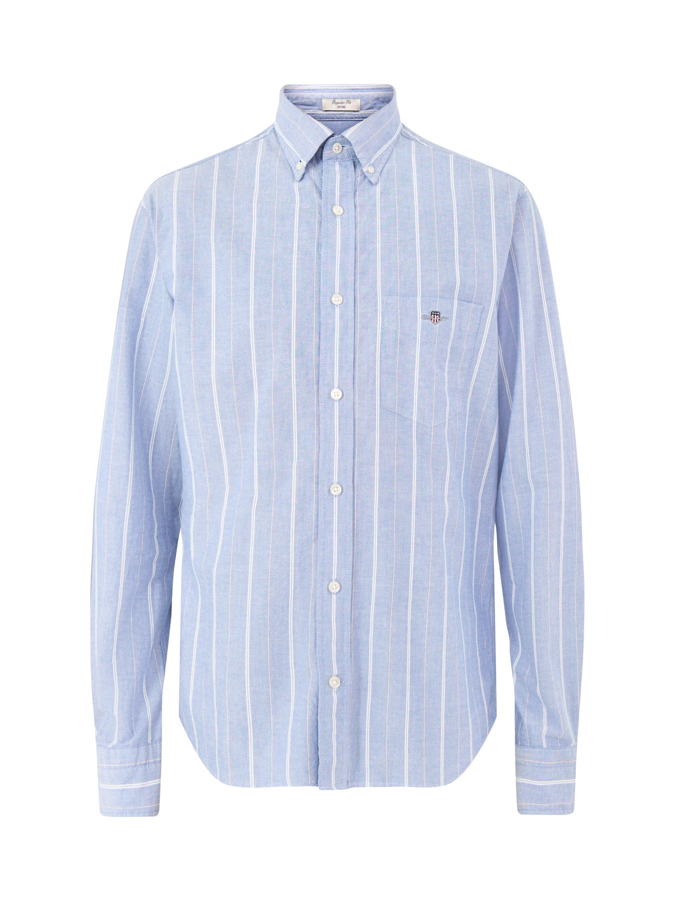 Classic Oxford Long Sleeves Stripe Shirt Blue