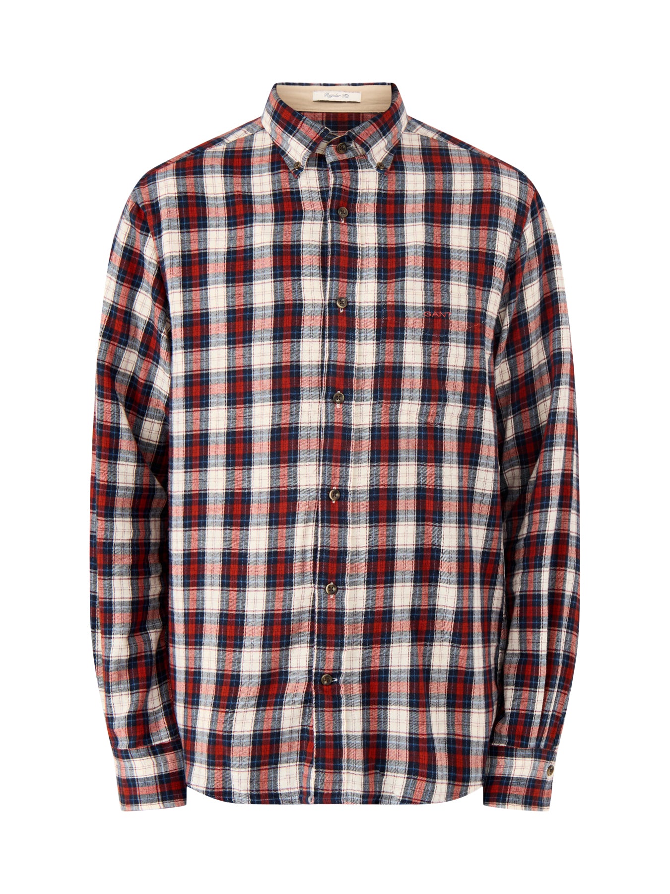 Windblown Flannel Check Shirt Modern Rust