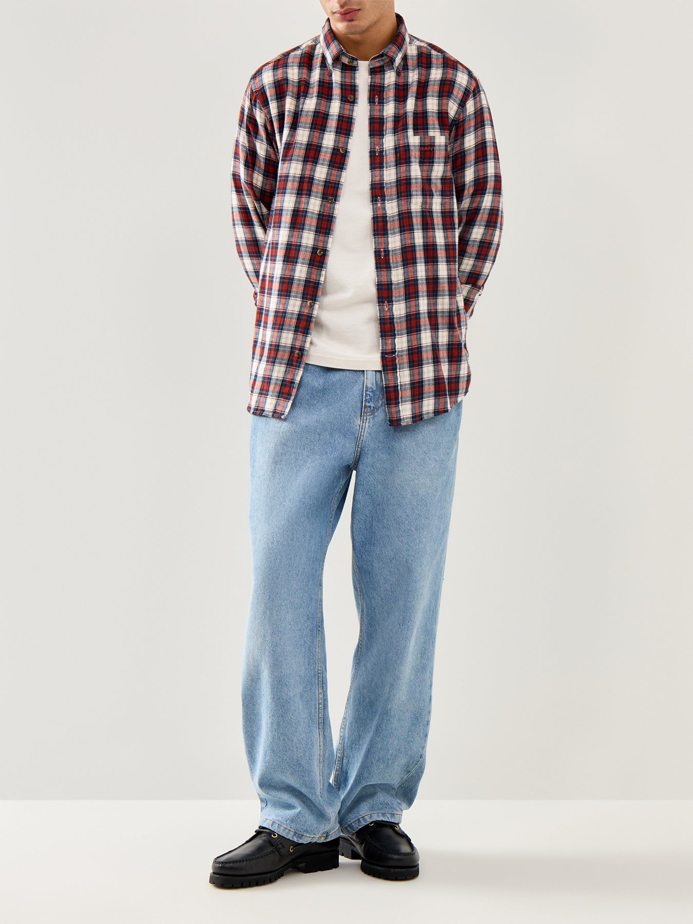 Windblown Flannel Check Shirt Modern Rust