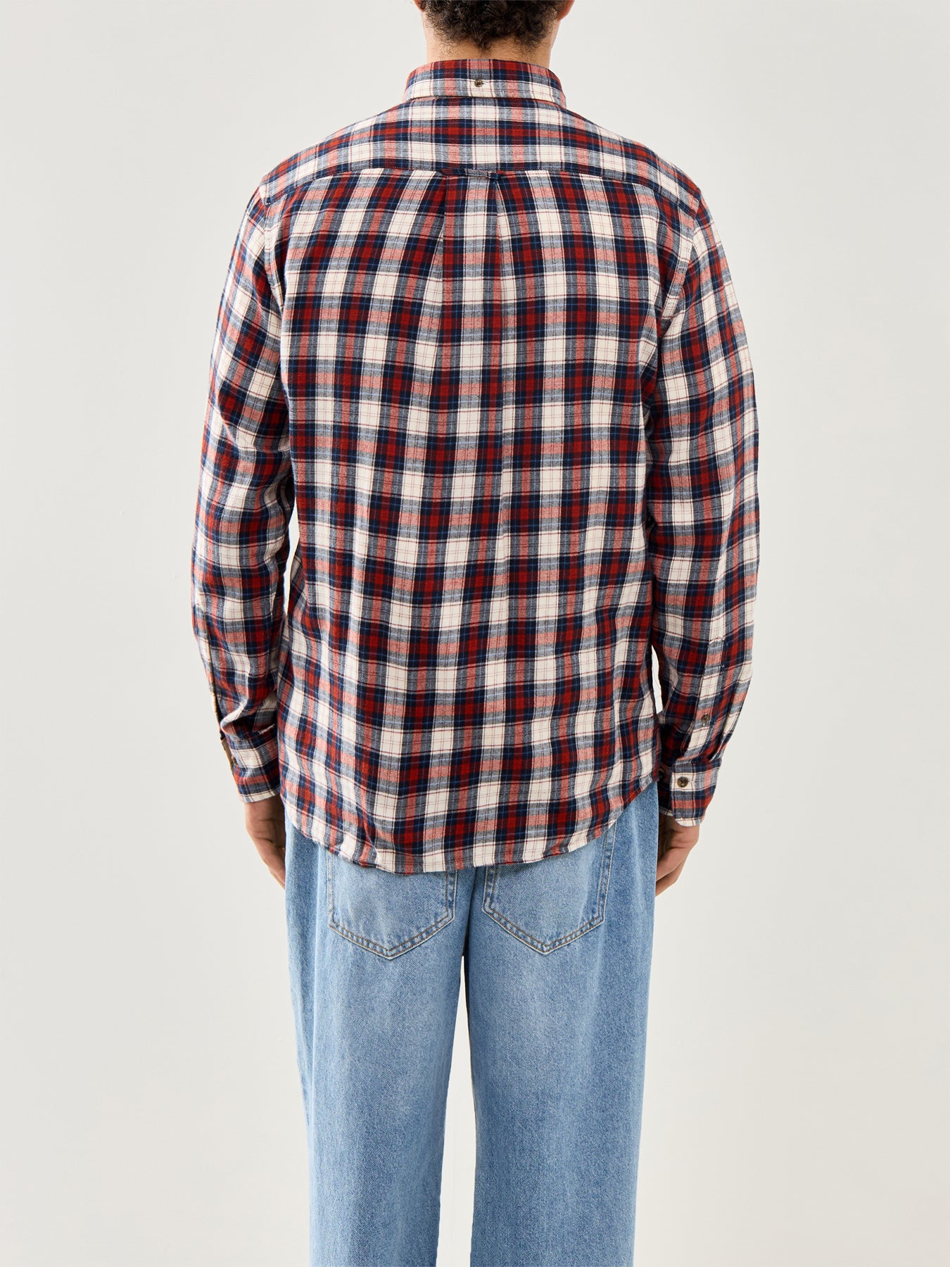 Windblown Flannel Check Shirt Modern Rust