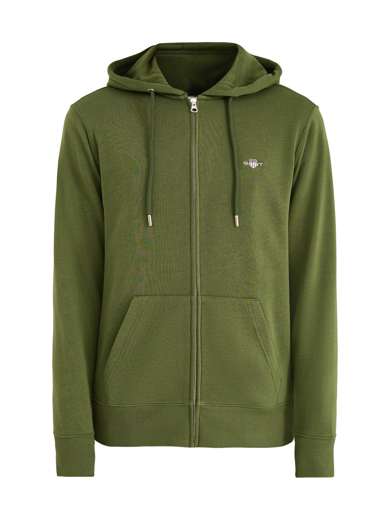 Shield Full Zip Cotton Hoodie Green
