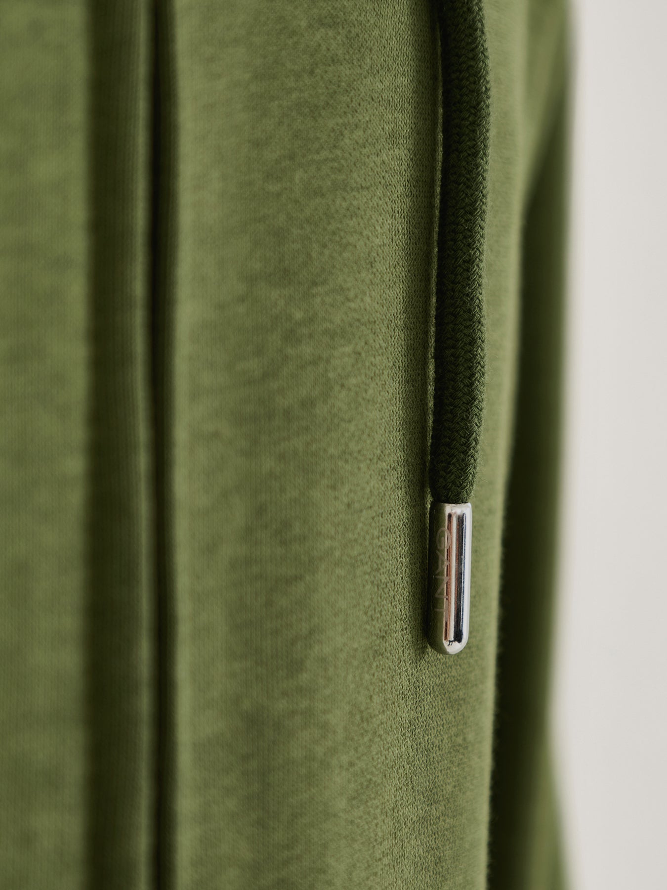 Shield Full Zip Cotton Hoodie Green