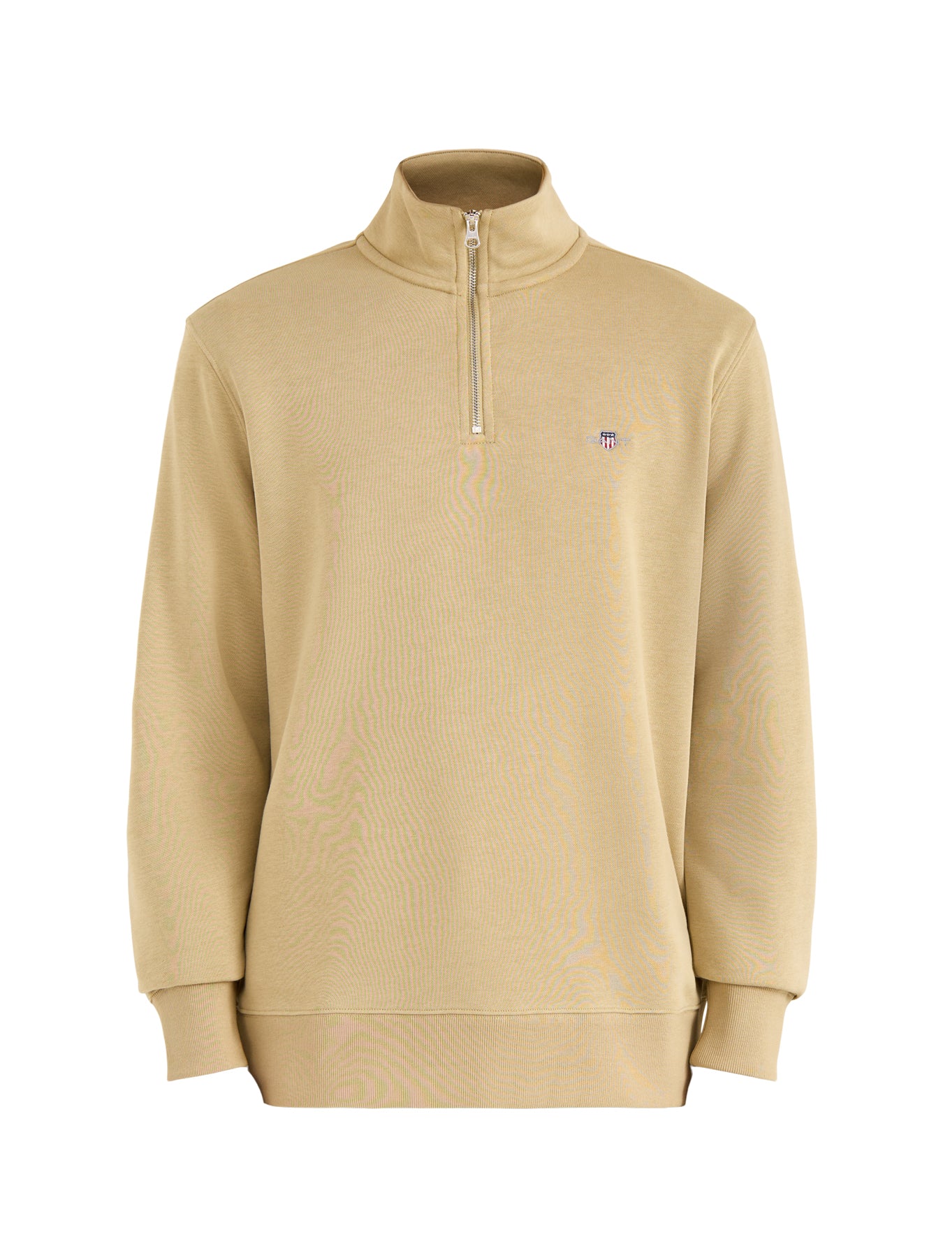 Shield Half Zip Sweatshirt Tan