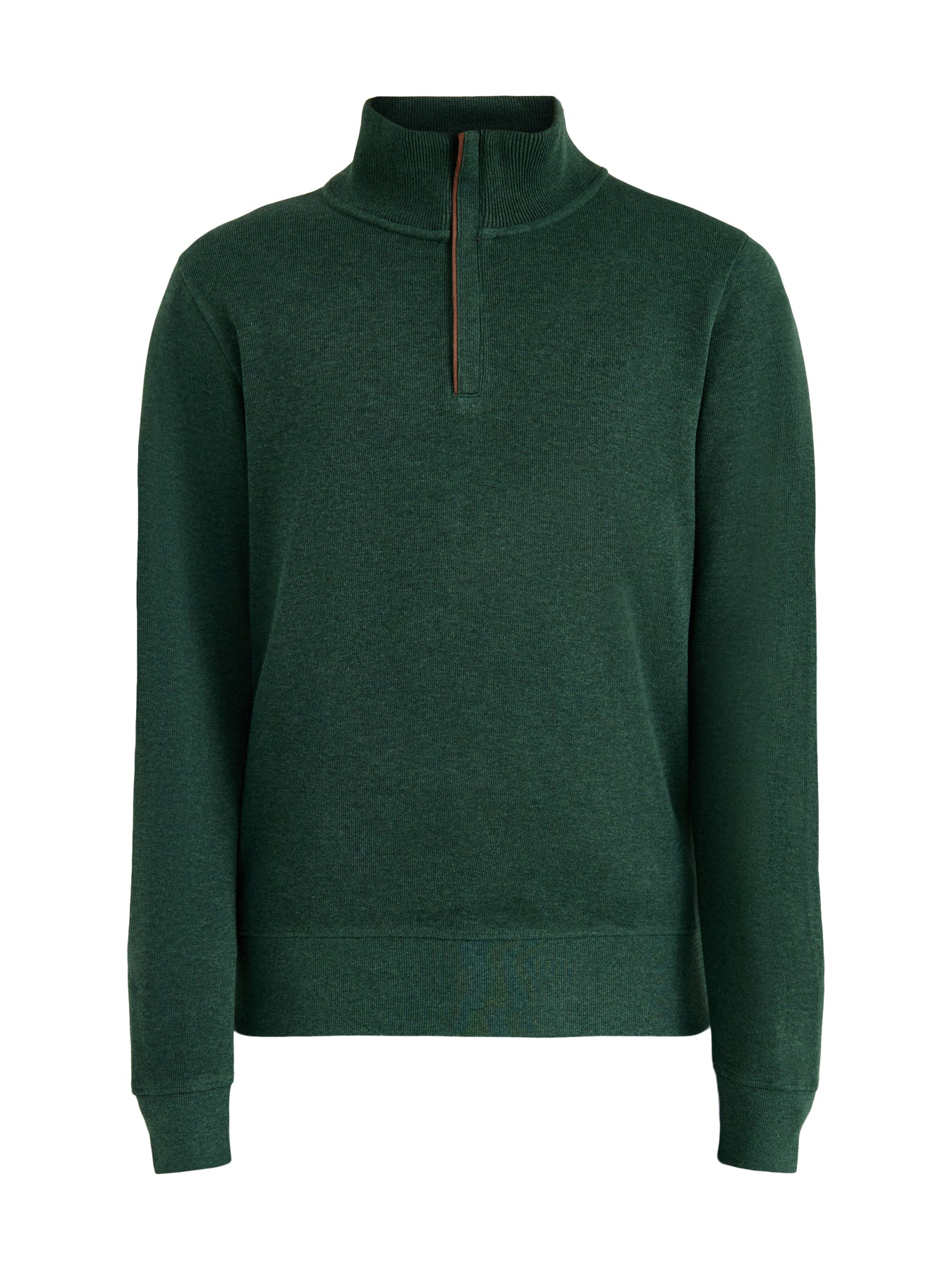 Sacker Rib Cotton Half Zip Green