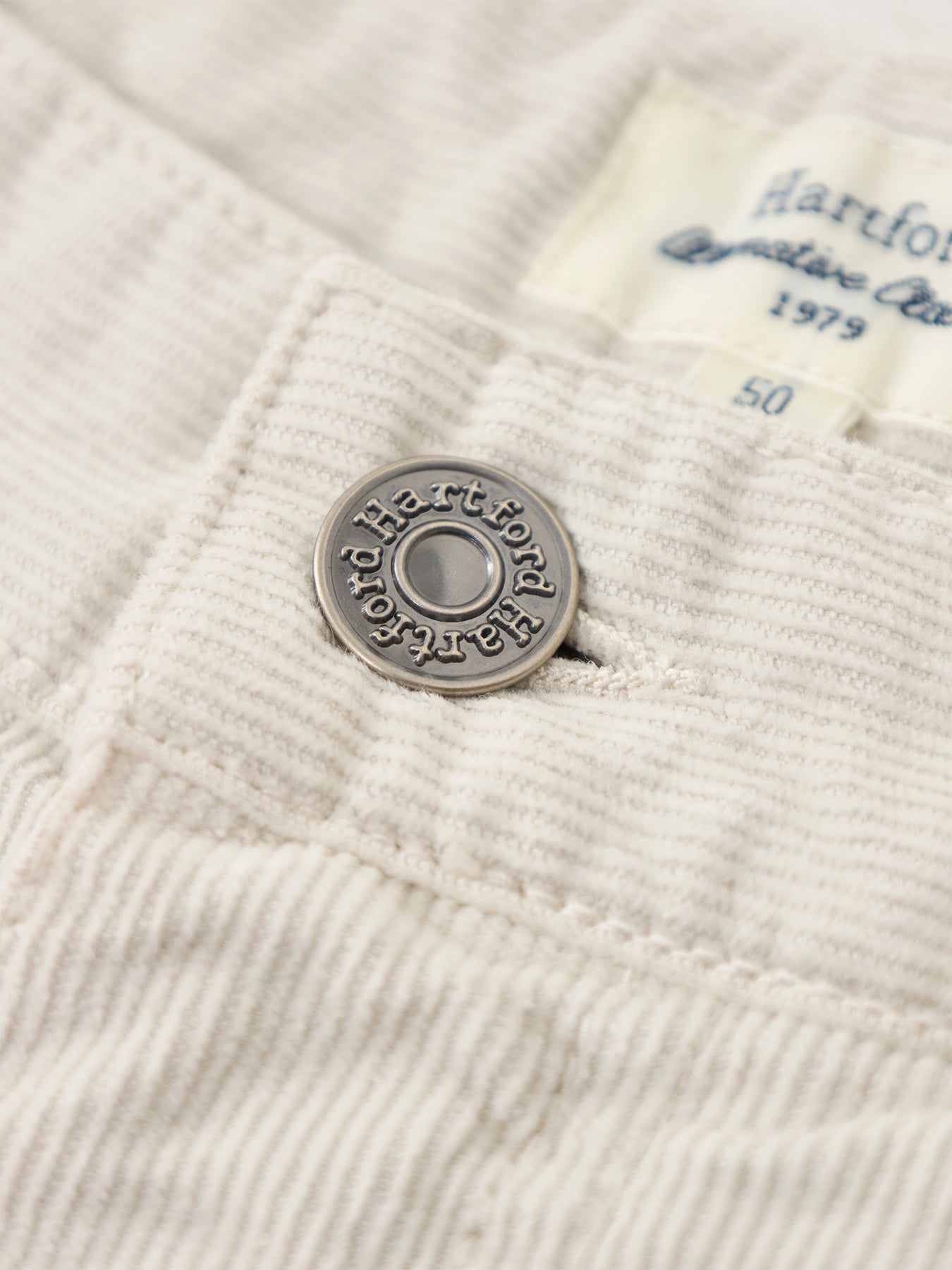 Terrence 14 Wales Garment Dyed Trouser Winter White