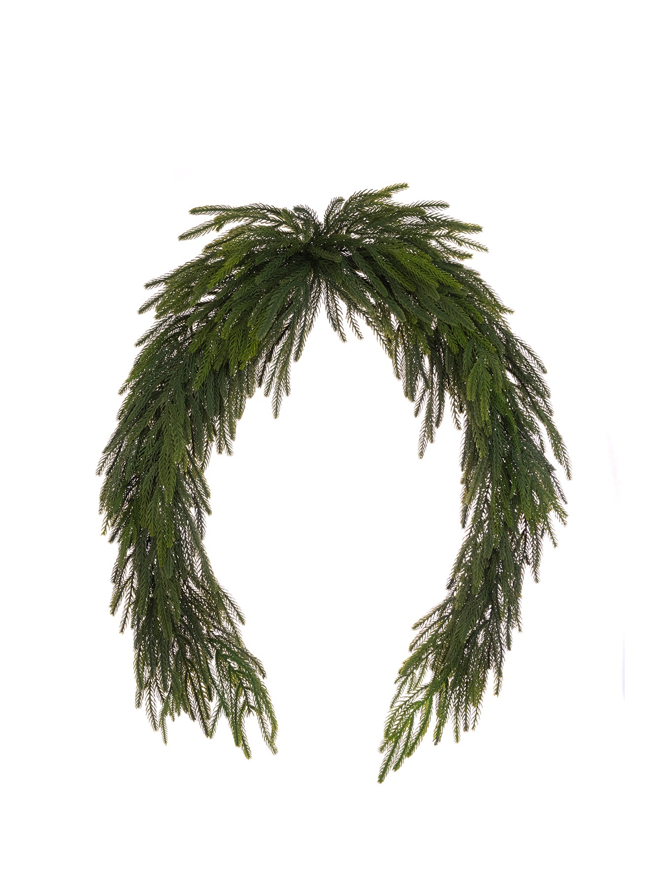 Waxed Pine Swag Garland Christmas Decoration 180cm