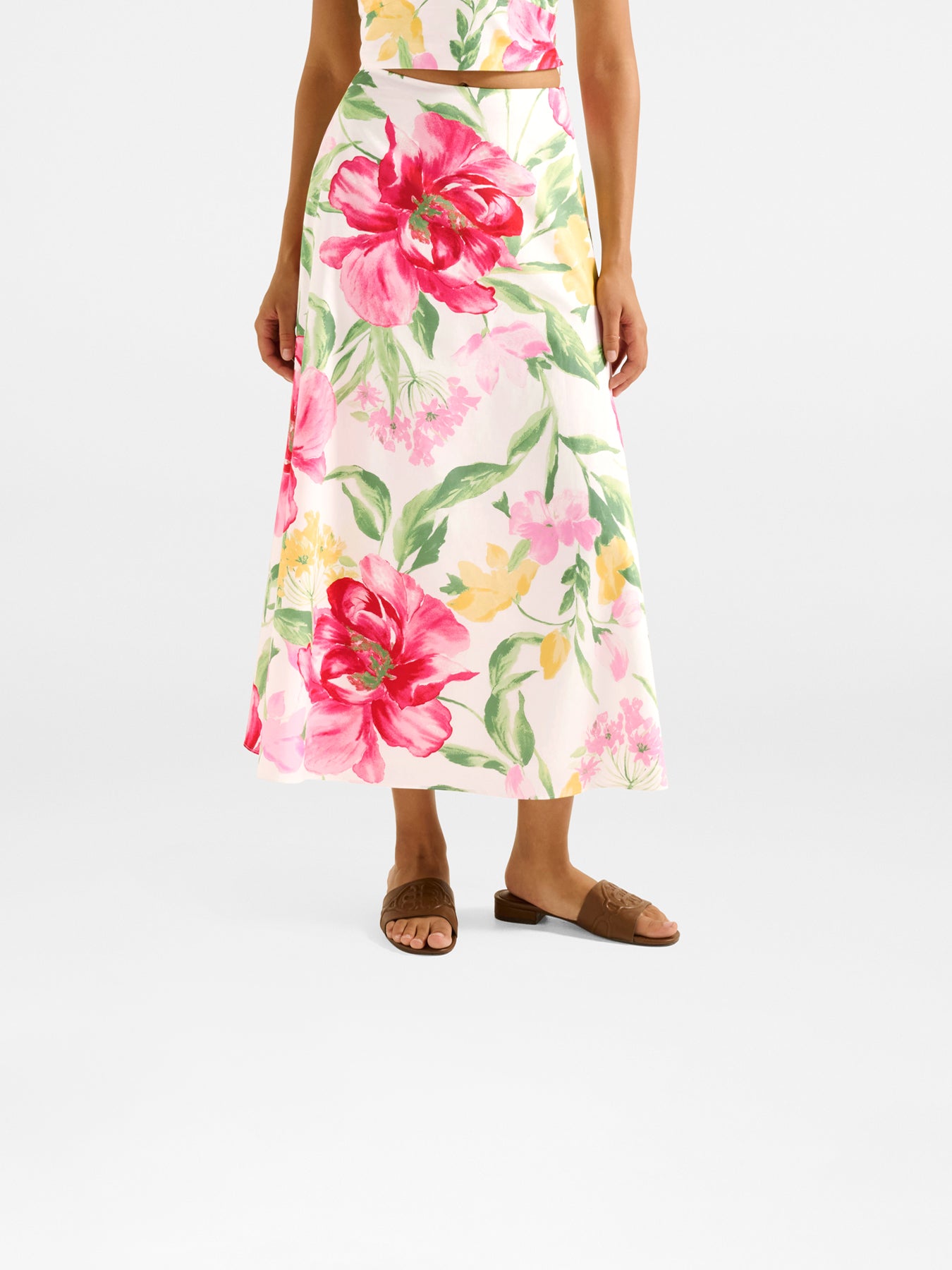 Talia Printed Midi Skirt