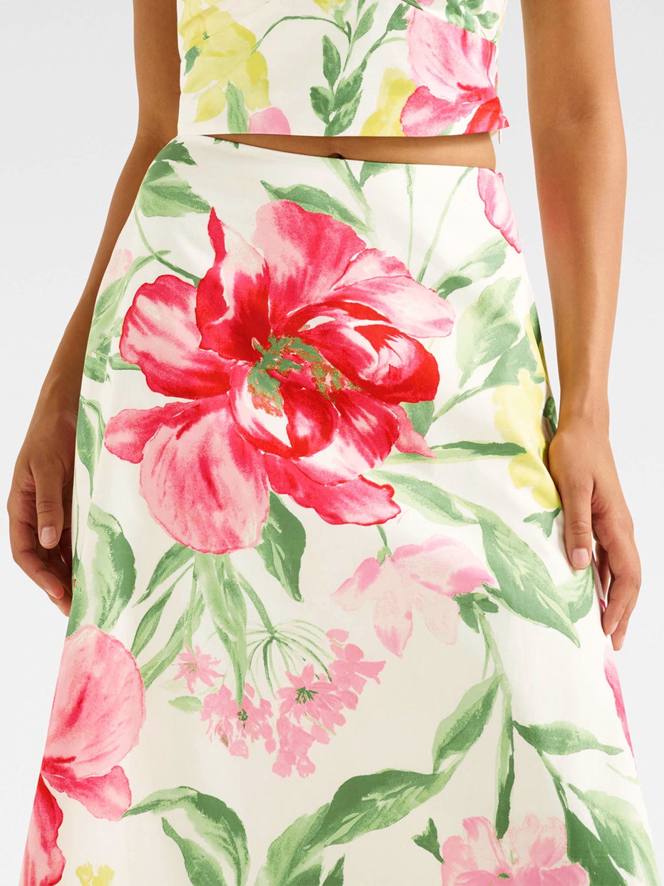 Talia Printed Midi Skirt