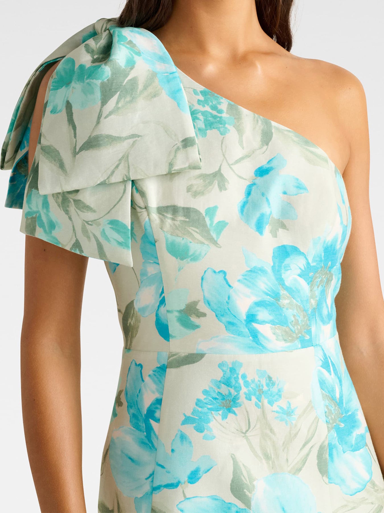 Darcy One Shoulder Bow Mini Dress